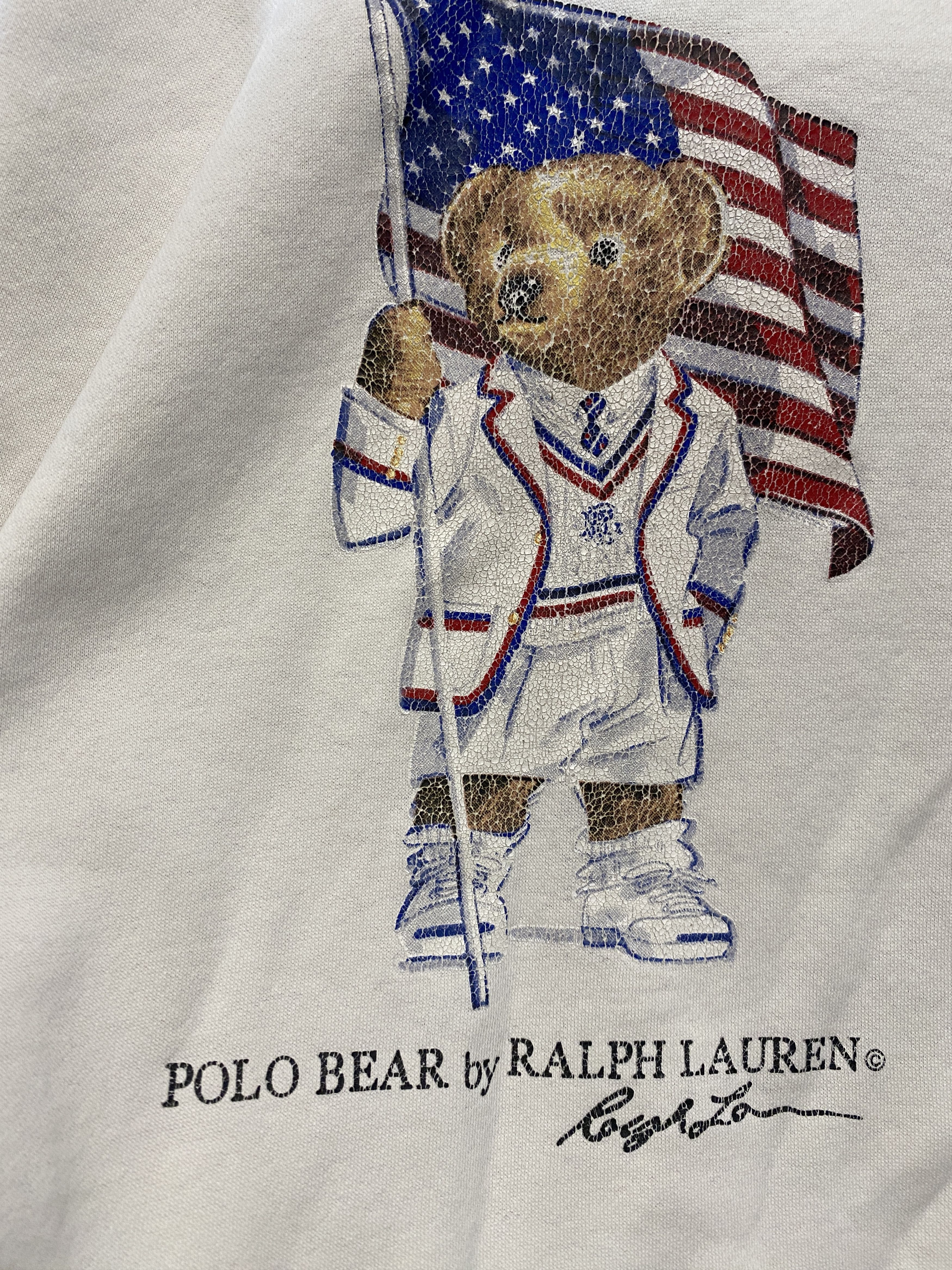 Polo Ralph Lauren Polo Ralph Lauren polo bear hoodie USA flag Size US XL / EU 56 / 4 - 6 Thumbnail