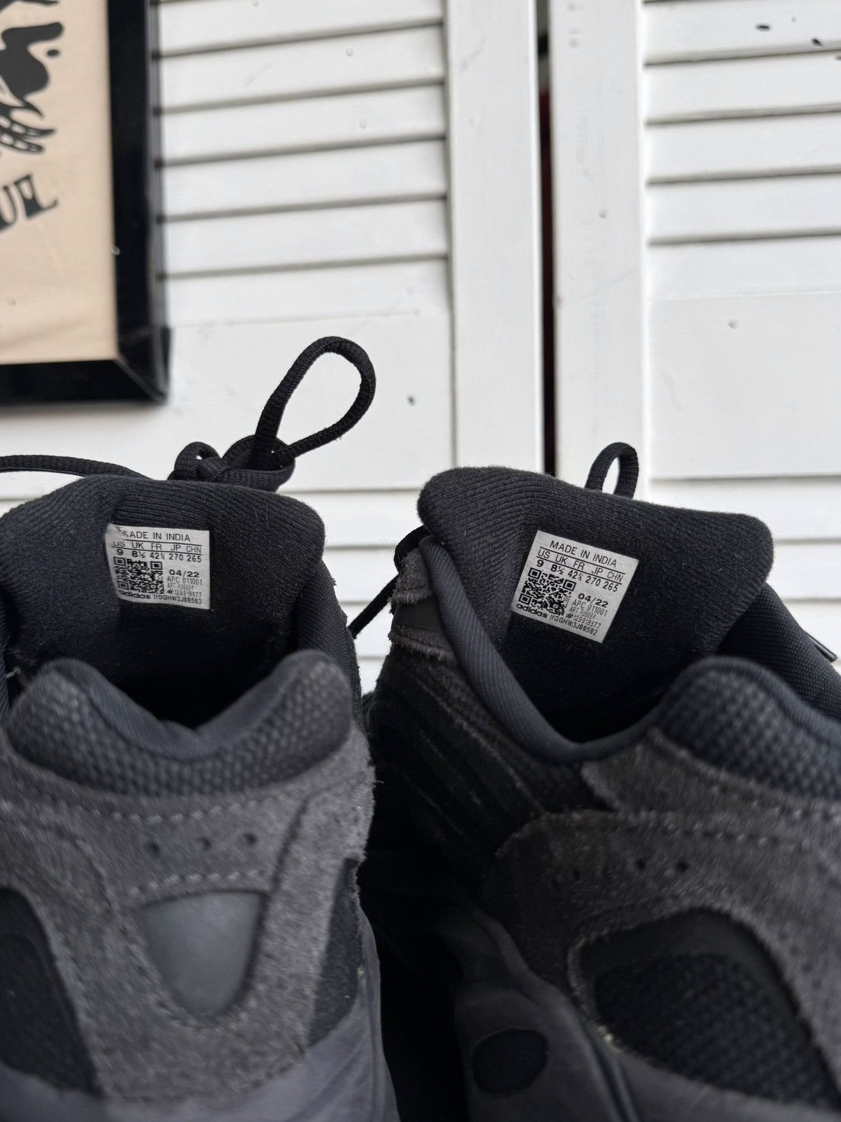 Adidas × Kanye West Adidas Yeezy Boost 700 V2 Vanta Black Mens Shoes US9 FU6684 Size US 9 / EU 42 - 14 Thumbnail