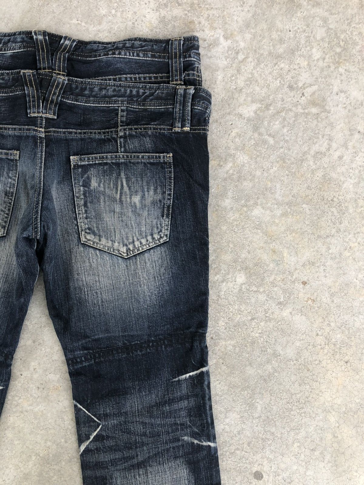 PPFM Japanese PPFM Double Waist Distressed Denim Size US 34 / EU 50 - 10 Thumbnail