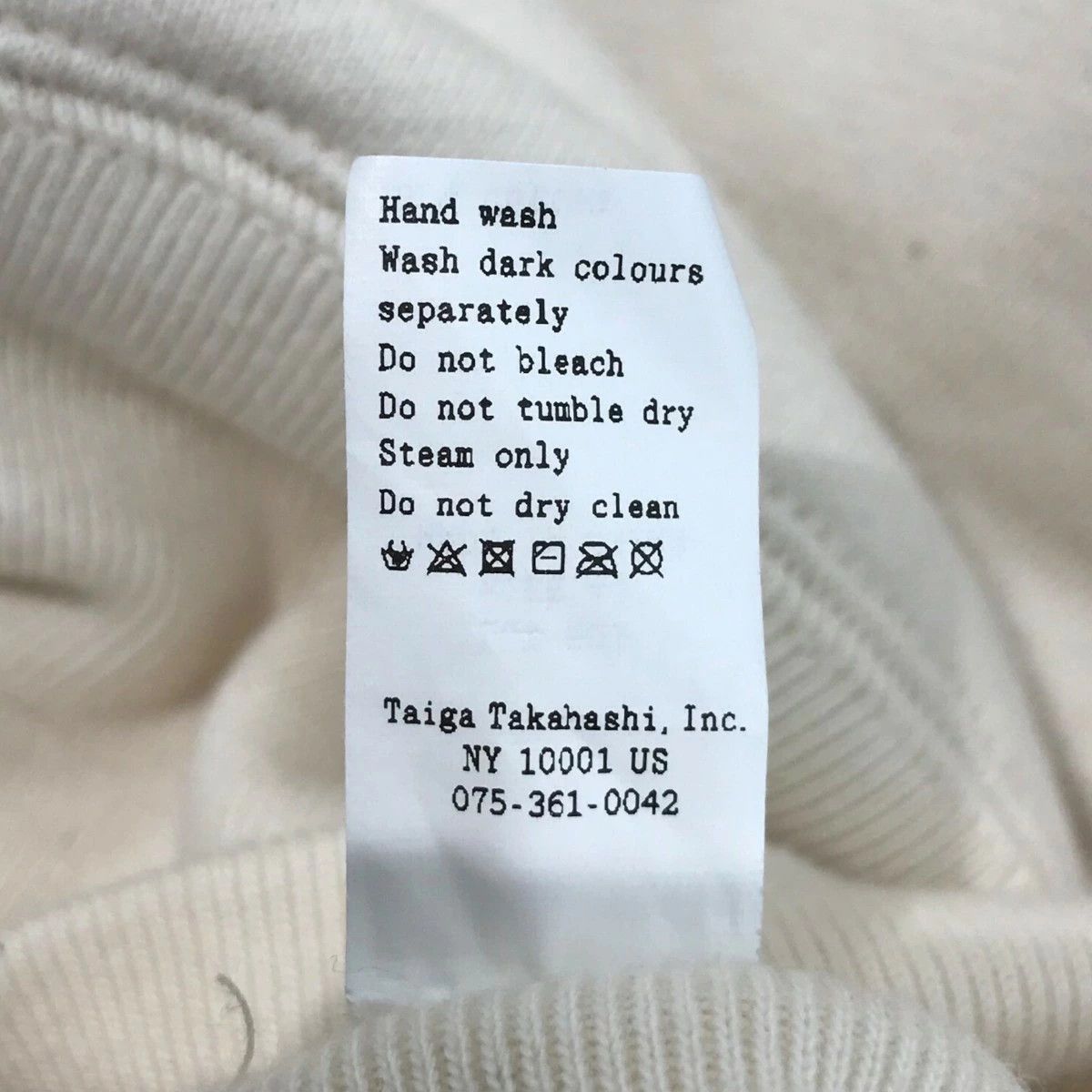 Taiga Takahashi TAIGA TAKAHASHI LOT 603 Crew Neck Pullover Sweatshirt 40 Size US S / EU 44-46 / 1 - 5 Thumbnail