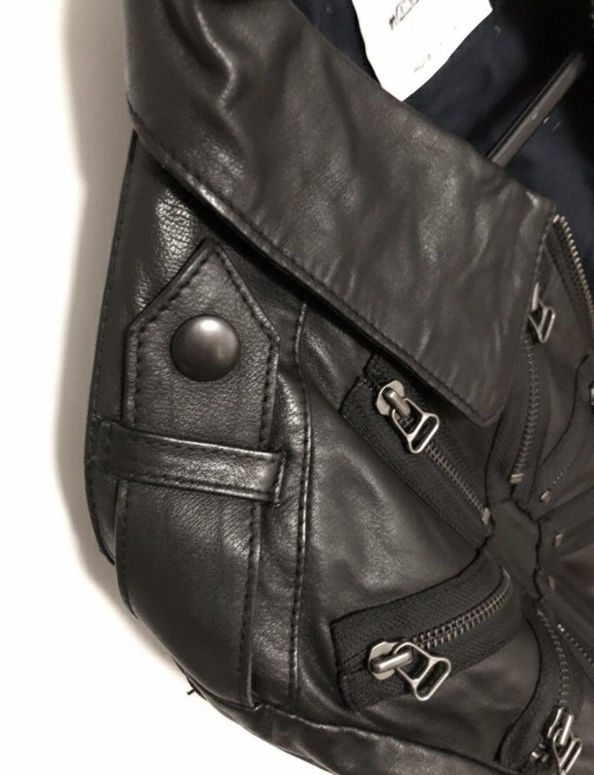 Moschino Moschino Couture S/S 1991 Leather Jacket Radial "Starburst" Size US M / EU 48-50 / 2 - 4 Thumbnail
