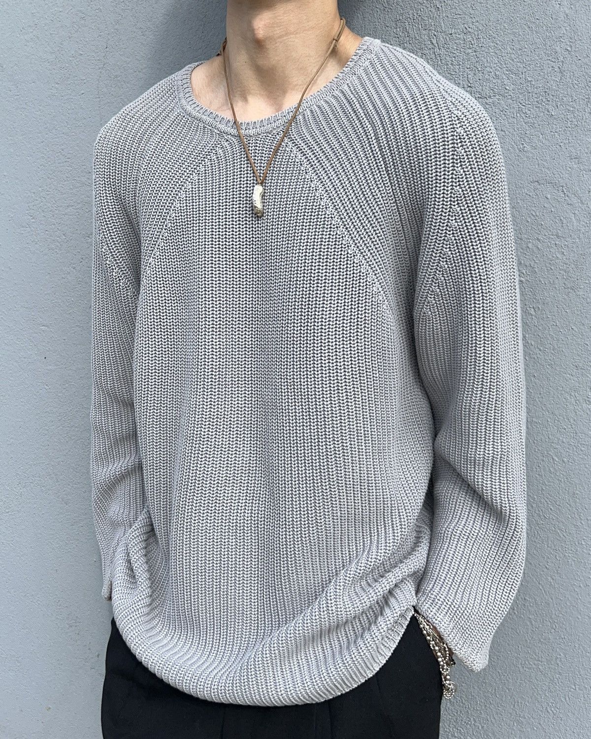 Jil Sander × Raf Simons Jil Sander by Raf Simons 00s Raglan Ribbed 