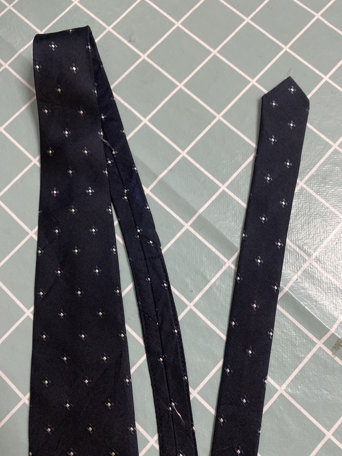 Comme des Garcons Comme des Garçons Homme Deux Navy Silk Tie Japan Made Size ONE SIZE - 10 Thumbnail