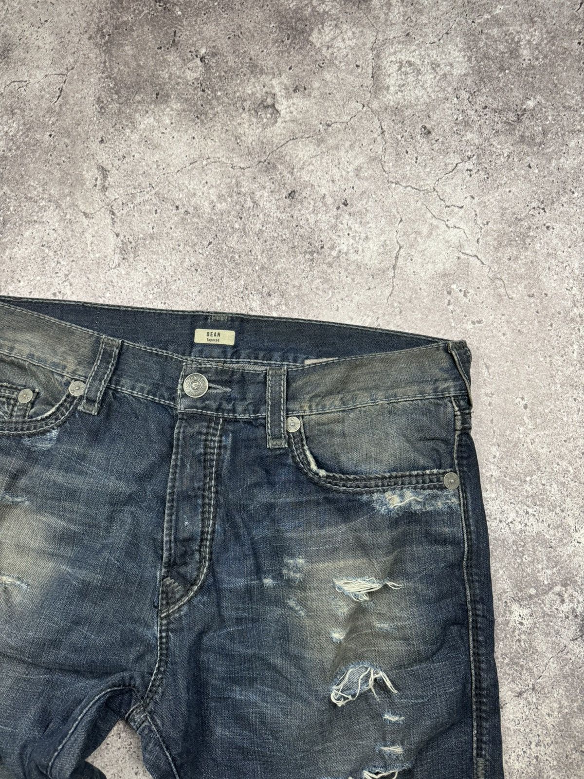 True Religion True Religion Vintage Jeans Flared Wide Baggy Distressed Y2K Size US 31 - 10 Thumbnail