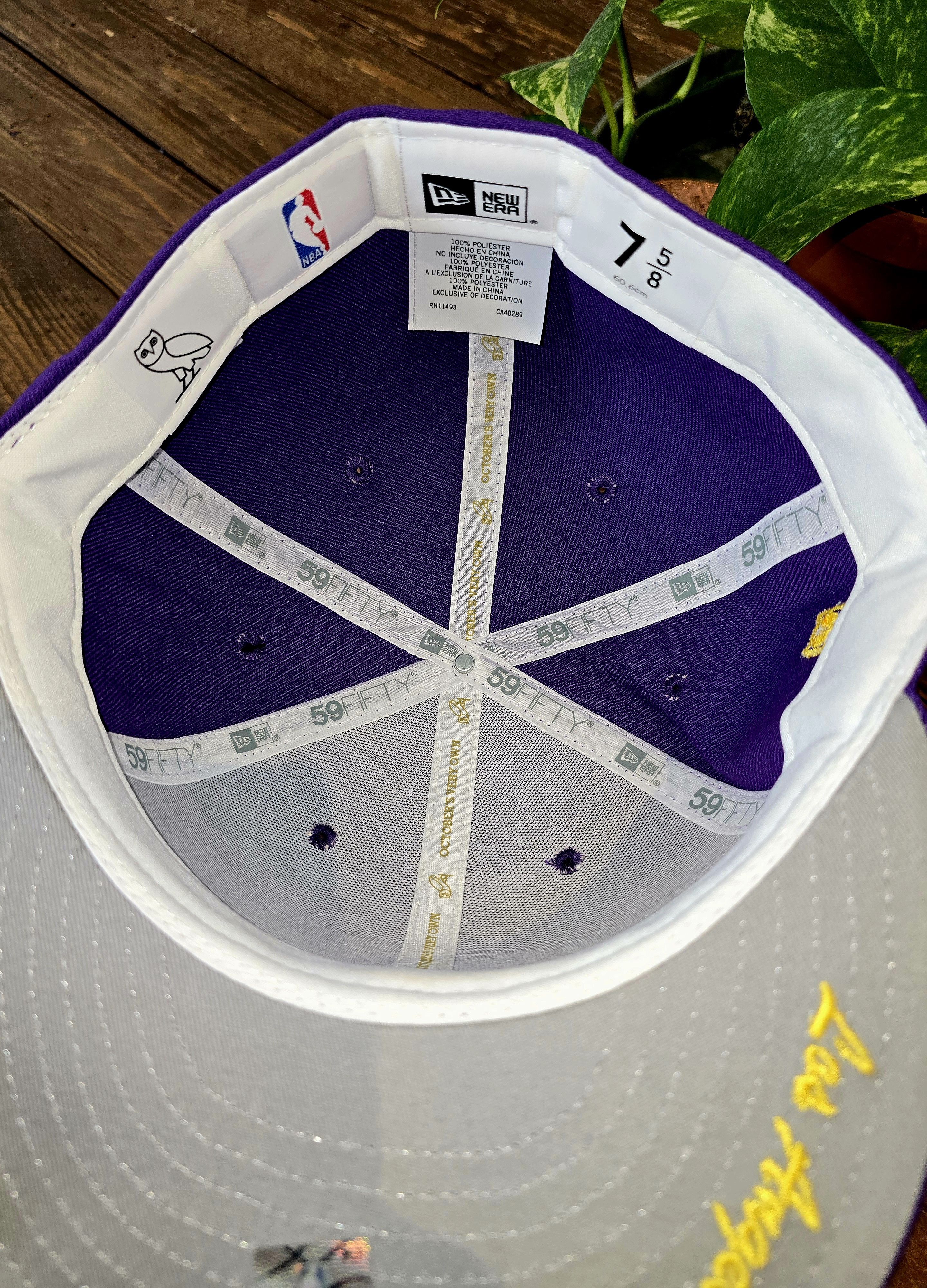 New Era × October's Very Own La Lakers fitted hats 7 5/8 by OVO x New Era x NBA Size ONE SIZE - 5 Thumbnail