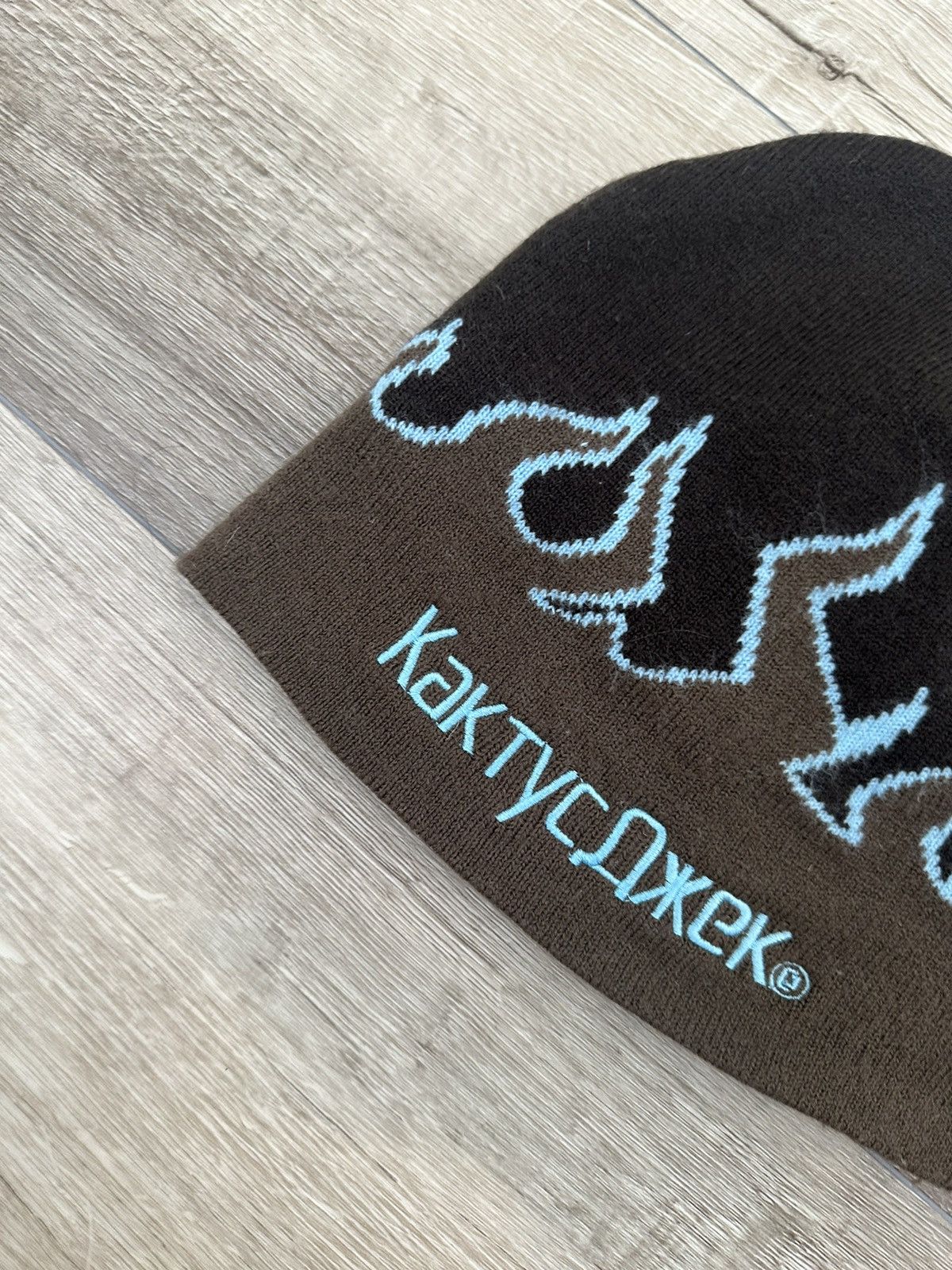 Travis Scott Travis Scott Mocha / Coffee Flames Beanie Hat Embroidered Size ONE SIZE - 2 Thumbnail