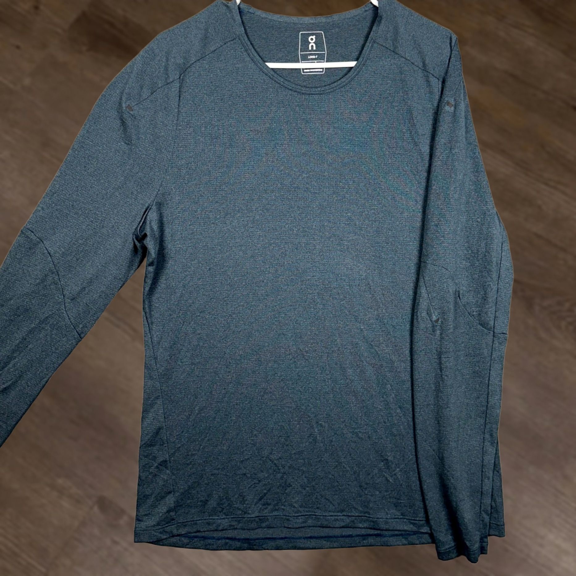 Vintage On Running Long-T T-Shirt Mens XL Gray Heather Lightweight Moisture Wicking Crew Neck Pullover Indoor Outdoor Athletic Golf Running Gym Training Size US XL / EU 56 / 4 - 1 Thumbnail