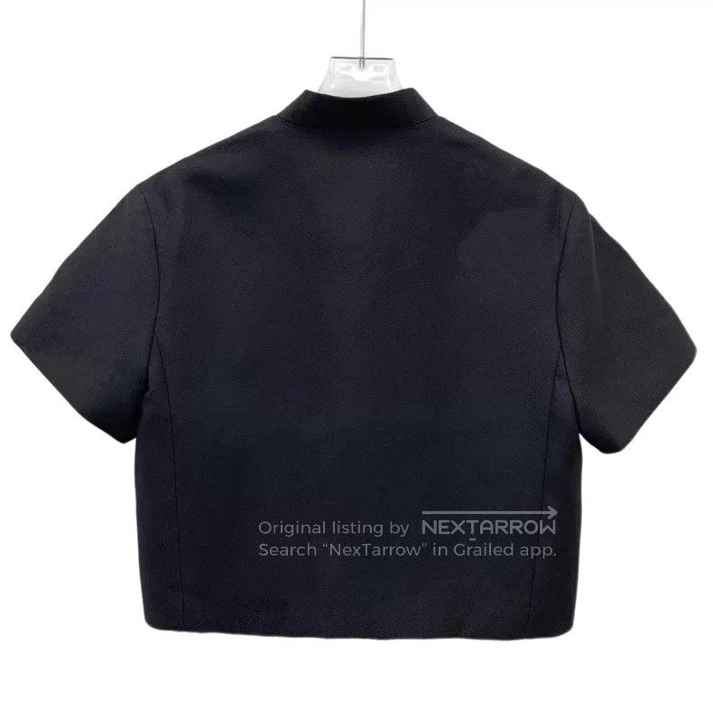 Dior Dior Black leather buckle design wool short sleeves Size XS / US 0-2 / IT 36-38 - 2 Thumbnail