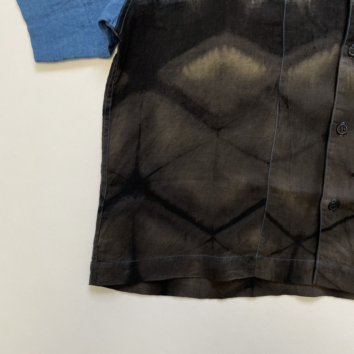 Story Mfg. Blue/Black ‘Peace Tie Dye’ Print Shirt Size US L / EU 52-54 / 3 - 7 Thumbnail