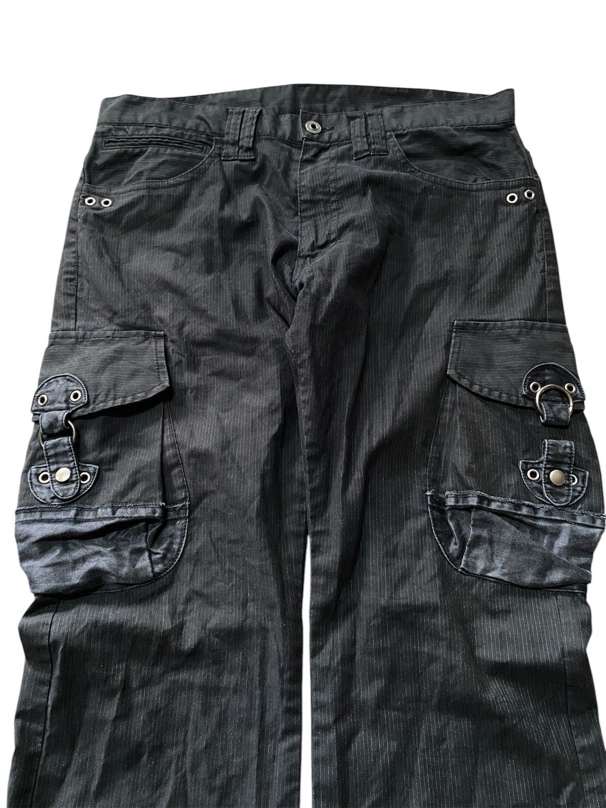 Japanese Brand Flared Cargo 3D Pocket Difference By Rupert Edge Japan Flare Size US 33 - 2 Thumbnail