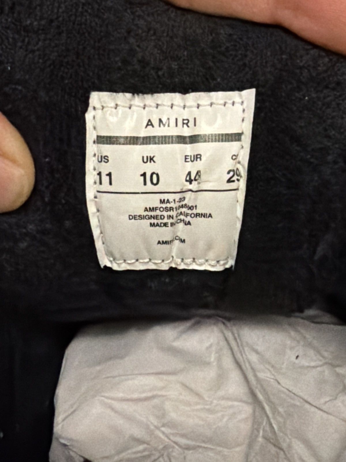Amiri Size 44EU/11US - Amiri MA-1 Black White Sneakers Size US 11 / EU 44 - 11 Thumbnail