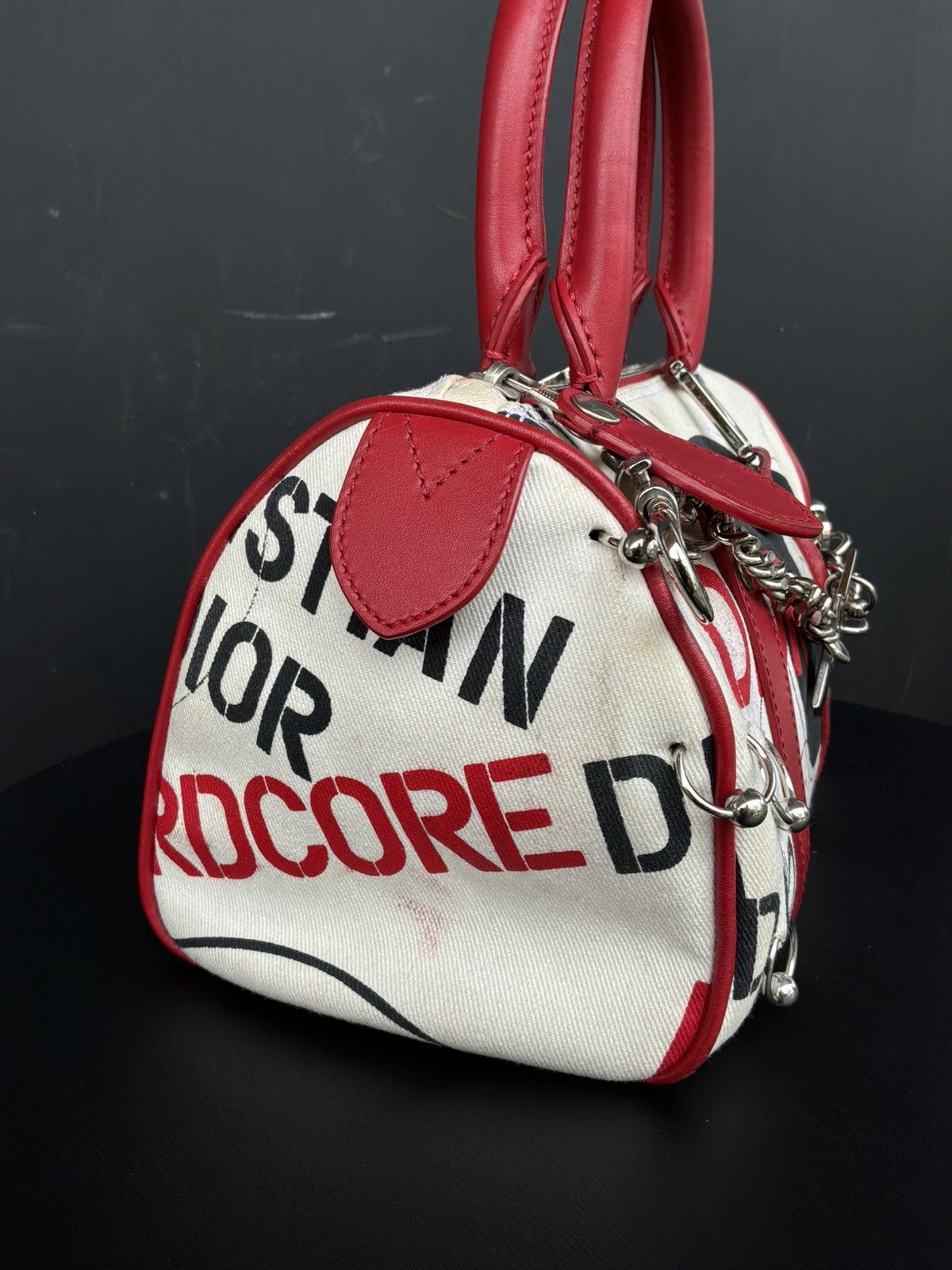 Dior Dior - Galliano Era - Hardcore Poison Pierced Boston Bag Size ONE SIZE - 8 Thumbnail