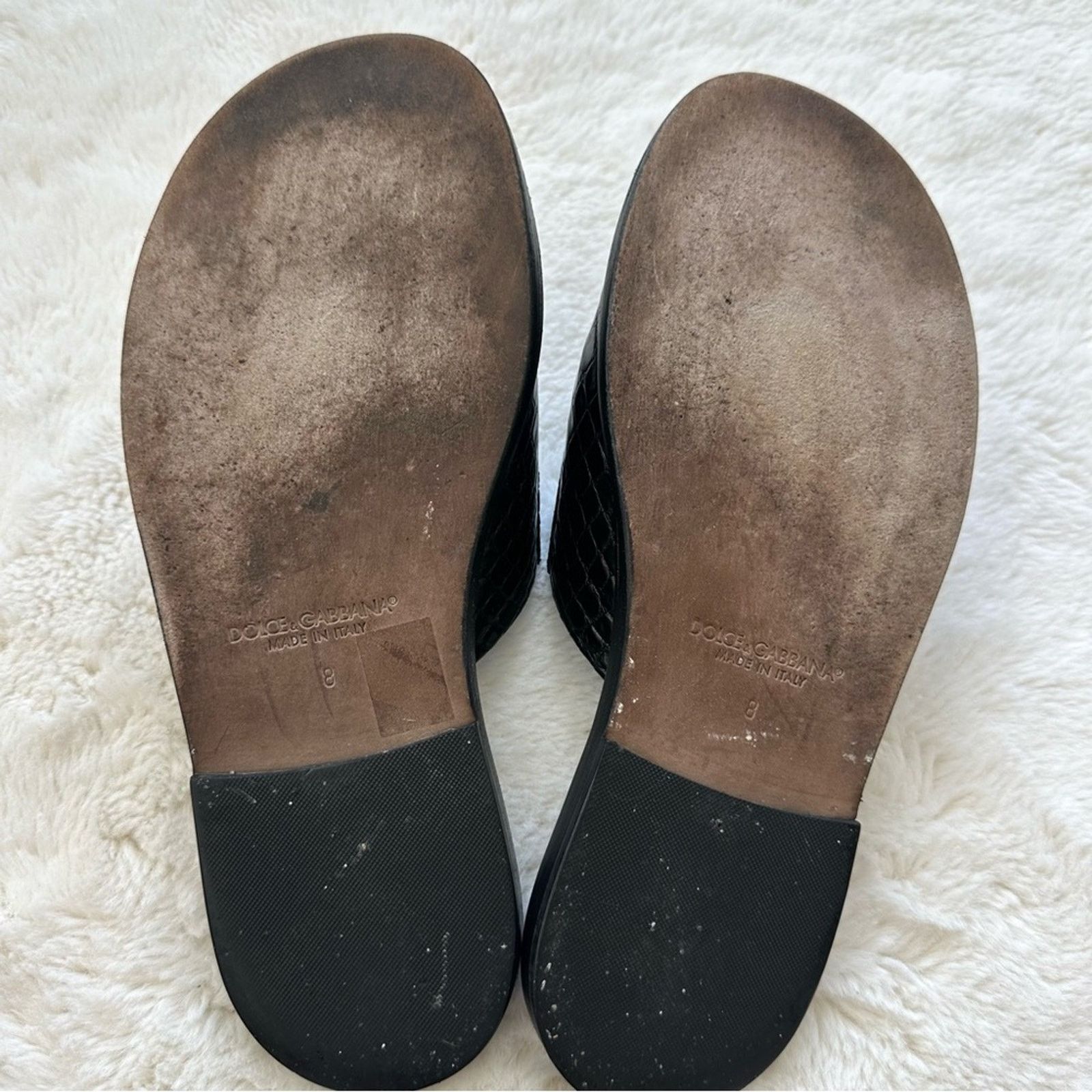 Dolce & Gabbana Dolce&Gabbana men leather slides size 8 US Authentic Size US 8 / EU 41 - 4 Thumbnail