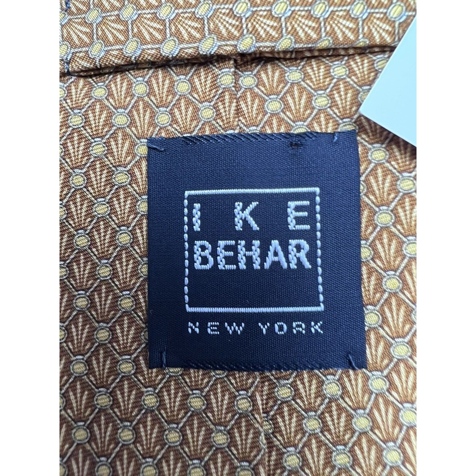 Ike Behar -IKE BEHAR ALL IMPORTED SILK USA HAND TAILORED NECKTIE Field Size ONE SIZE - 4 Thumbnail
