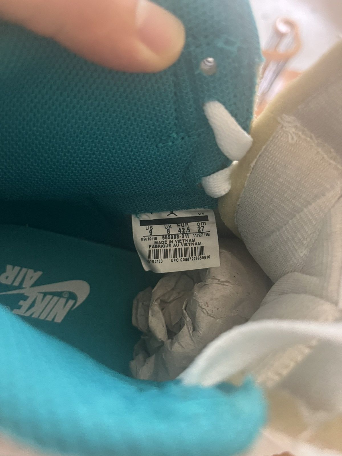 Jordan Brand Air Jordan 1 - Turbo Green (Size 9) Size US 9 / EU 42 - 9 Thumbnail