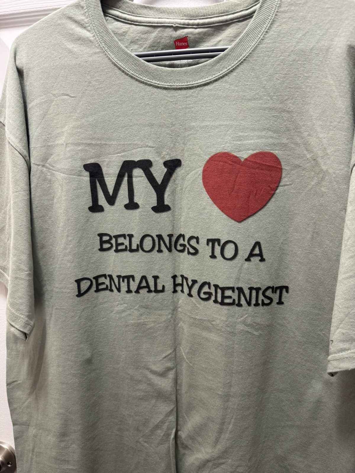 Hanes Hanes My Heart Belongs to a Dental Hygienist Humor Funny NY Size US XL / EU 56 / 4 - 3 Thumbnail