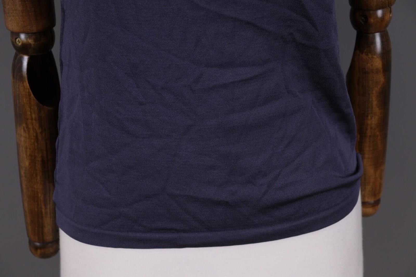 Wolford Wolford Blue Short Sleeve Stretch Top Shirt Size L Size L / US 10 / IT 46 - 3 Thumbnail