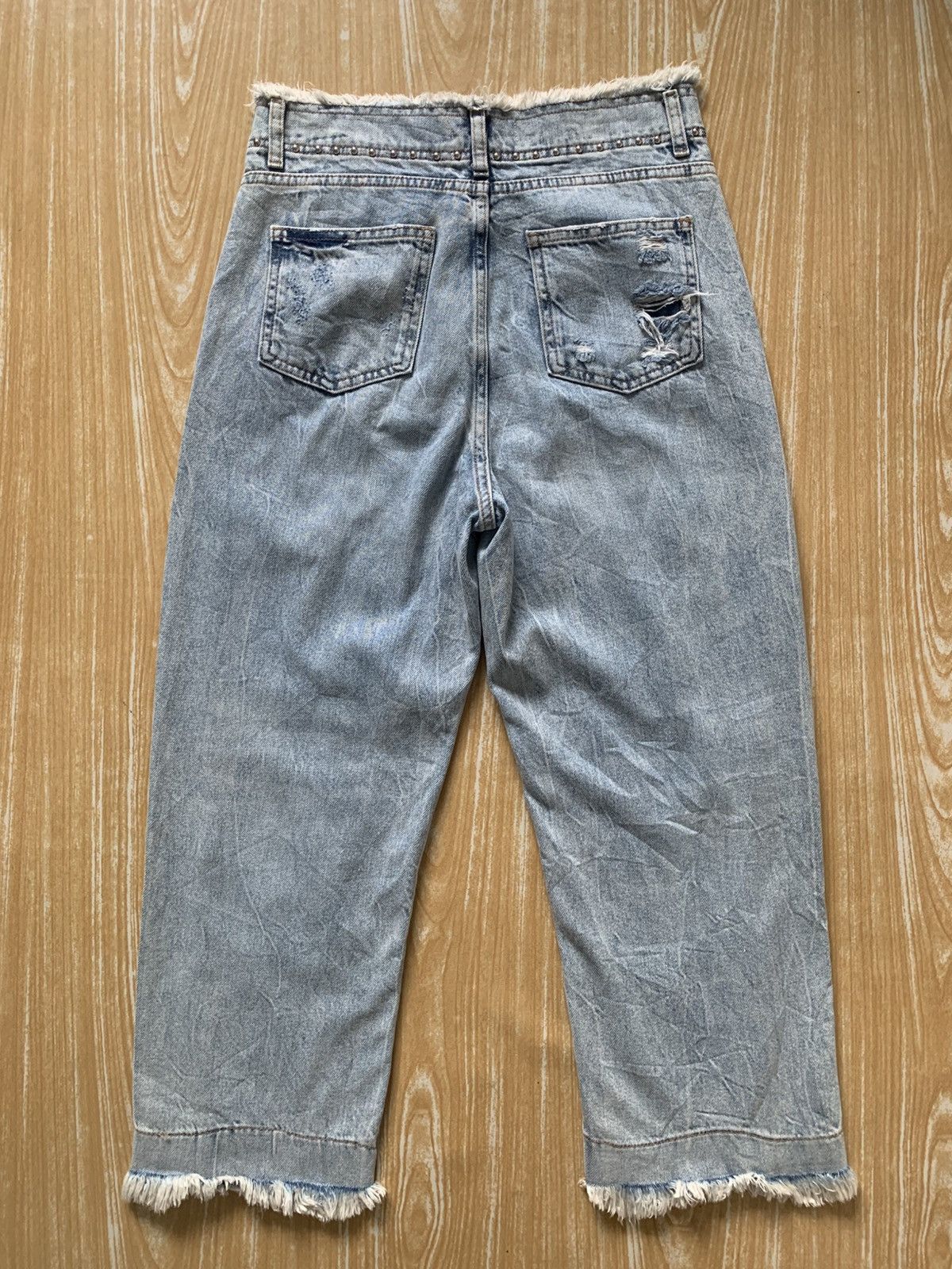 Designer × United Colors Of Benetton Distressed United Colors Of Benetton Stuck Denim Pant Size US 28 / EU 44 - 5 Thumbnail