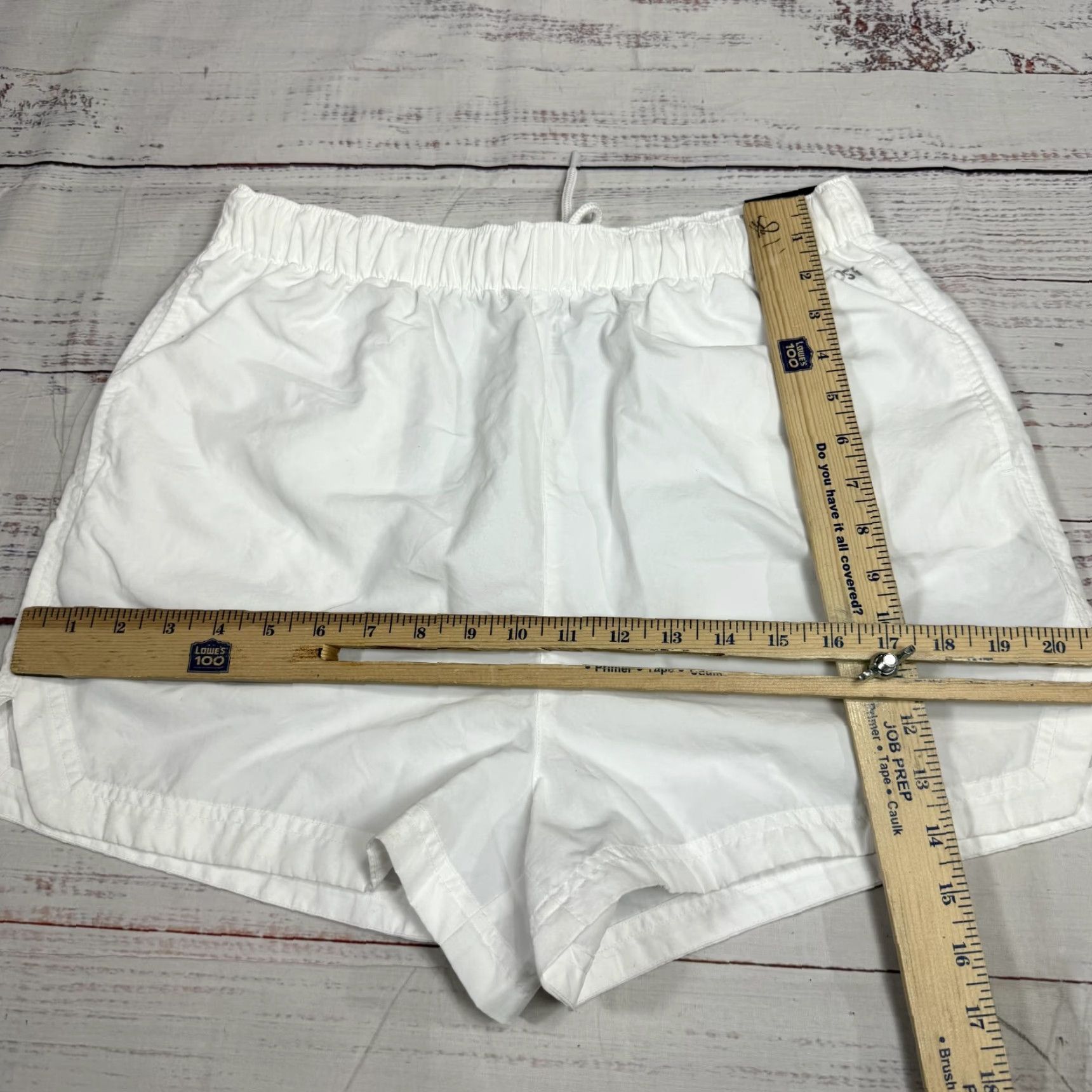 Vintage DSG Women's Notched Woven Short White Active High Rise Water Repellent M New Size 32" / US 10 / IT 46 - 4 Thumbnail