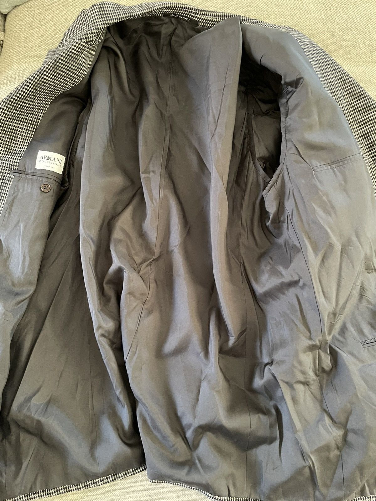 Armani Collezioni × Vintage Cashmere Blend Tweed Jacket Size 46R - 5 Thumbnail