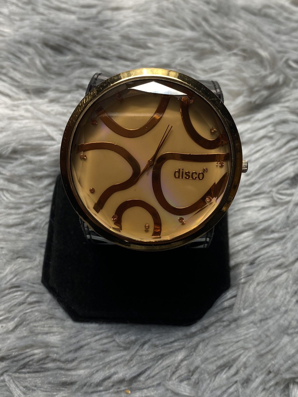 Japanese Brand × Jewelry × Vintage Golden Disco Design Watch with Unique Strap | Japanese Brand Size ONE SIZE - 5 Thumbnail