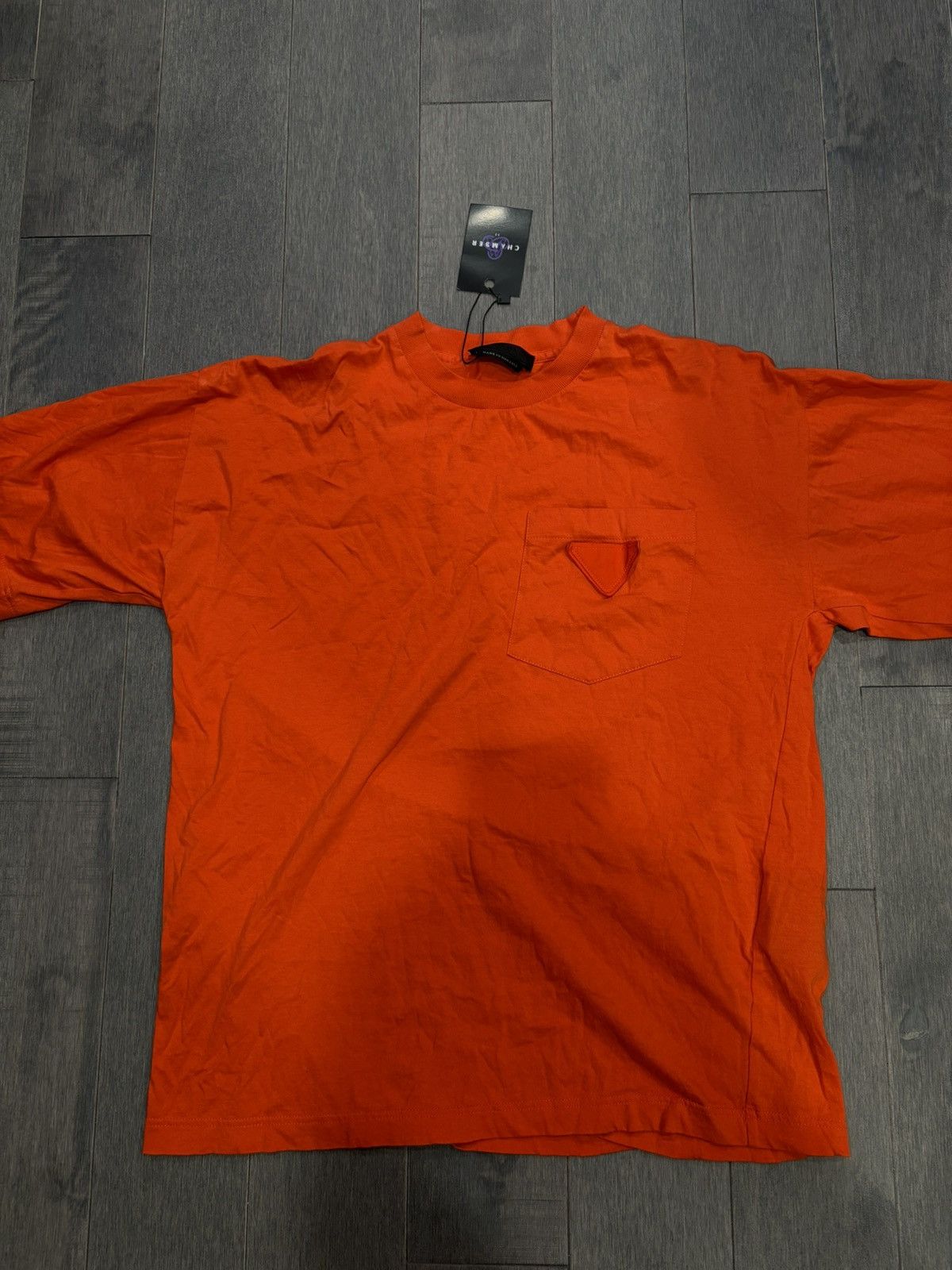 Image of Prada Orange T Shirt Xs Xsmall, Men's