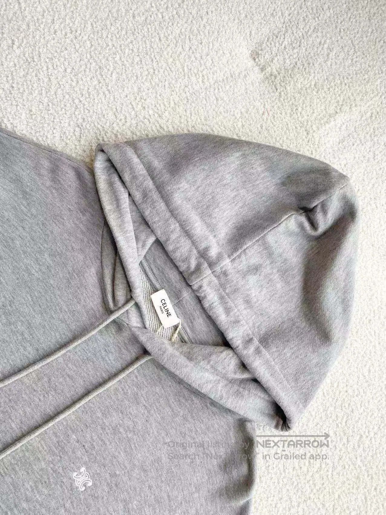 Celine Celine Grey embroidered hoodie| Size M / US 6-8 / IT 42-44 - 4 Thumbnail
