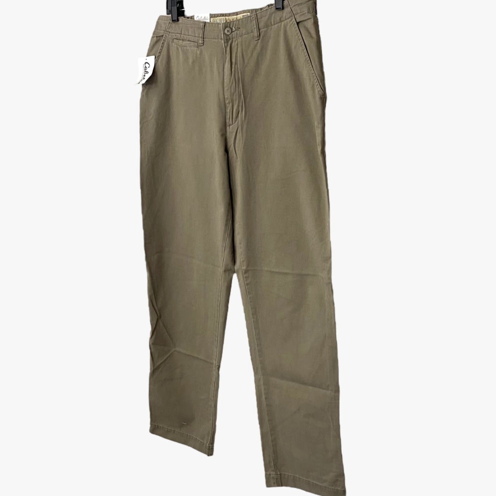 Vintage Cabela's Men’s Khaki Pants Relaxed Fit Cotton-Twill 36X34 Tan Casual Workwear City Nature Size US 36 / EU 52 - 2 Thumbnail