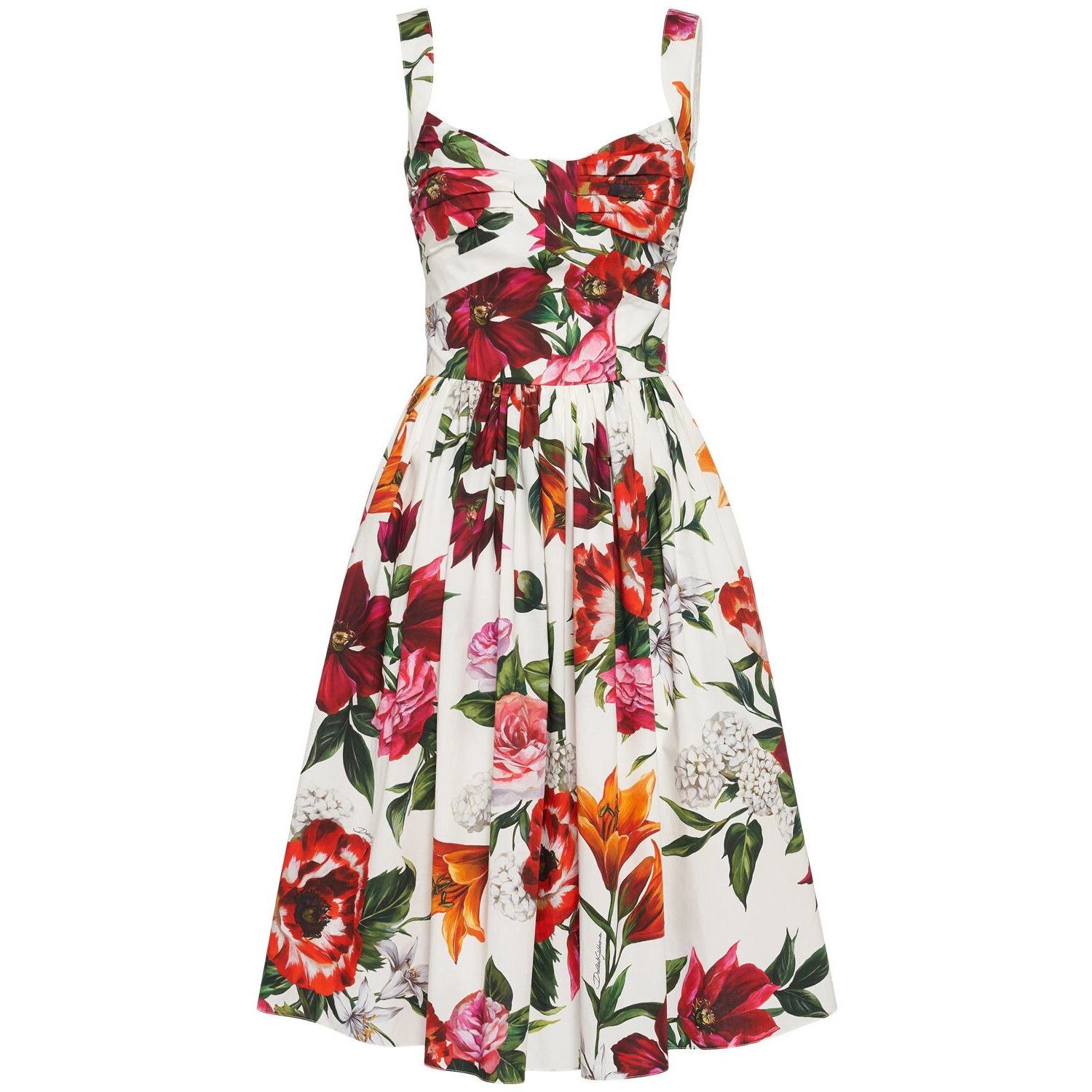 DOLCE&GABBANA $2395 White Cotton Dress New & Authentic (Wome