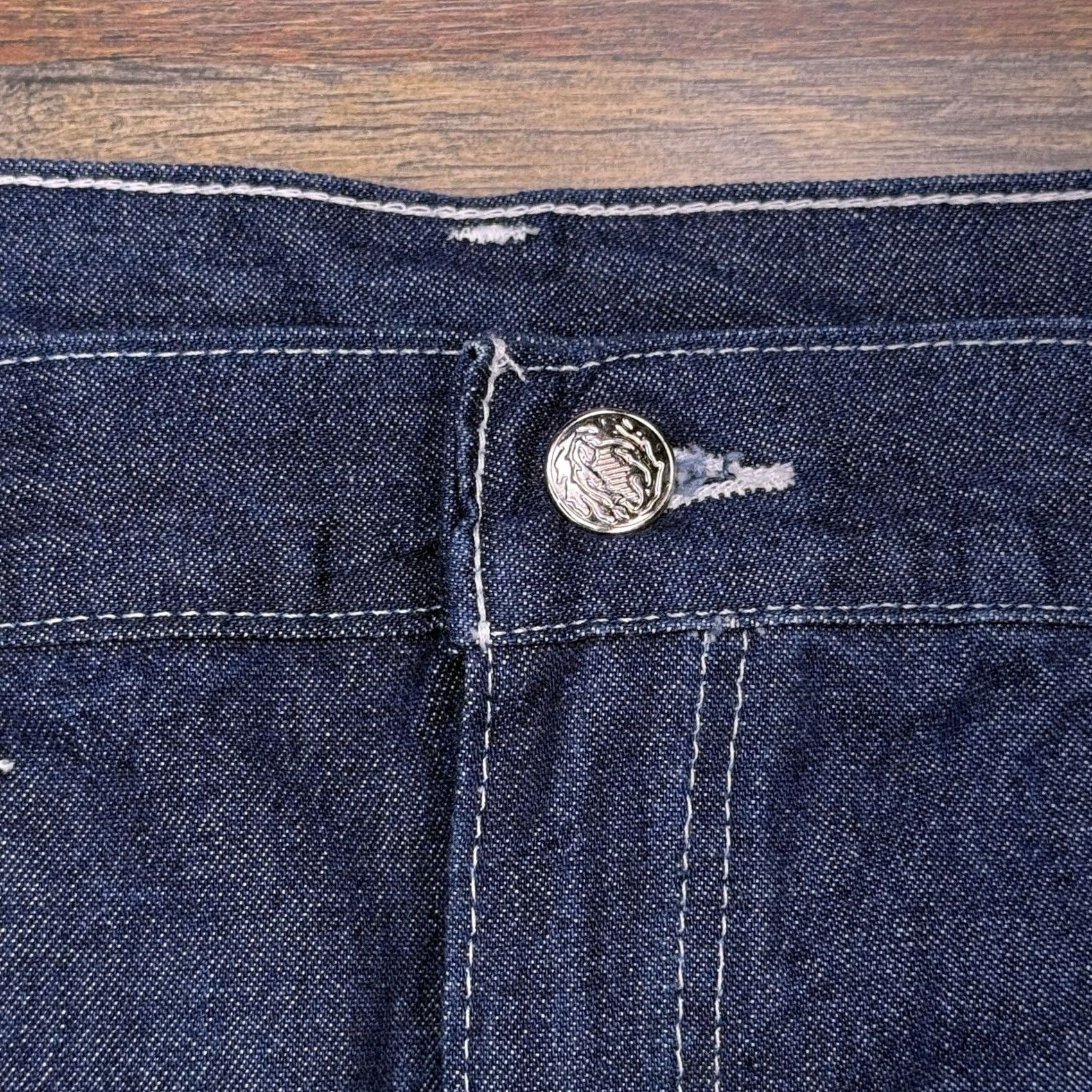 J Brand VINTAGE Pointer Brand Jeans Mens 56x30 Denim USA Made 5-Pocket Blue Cotton Straight Regular Big & Tall Mens Jeans Size US 40 / EU 56 - 5 Thumbnail