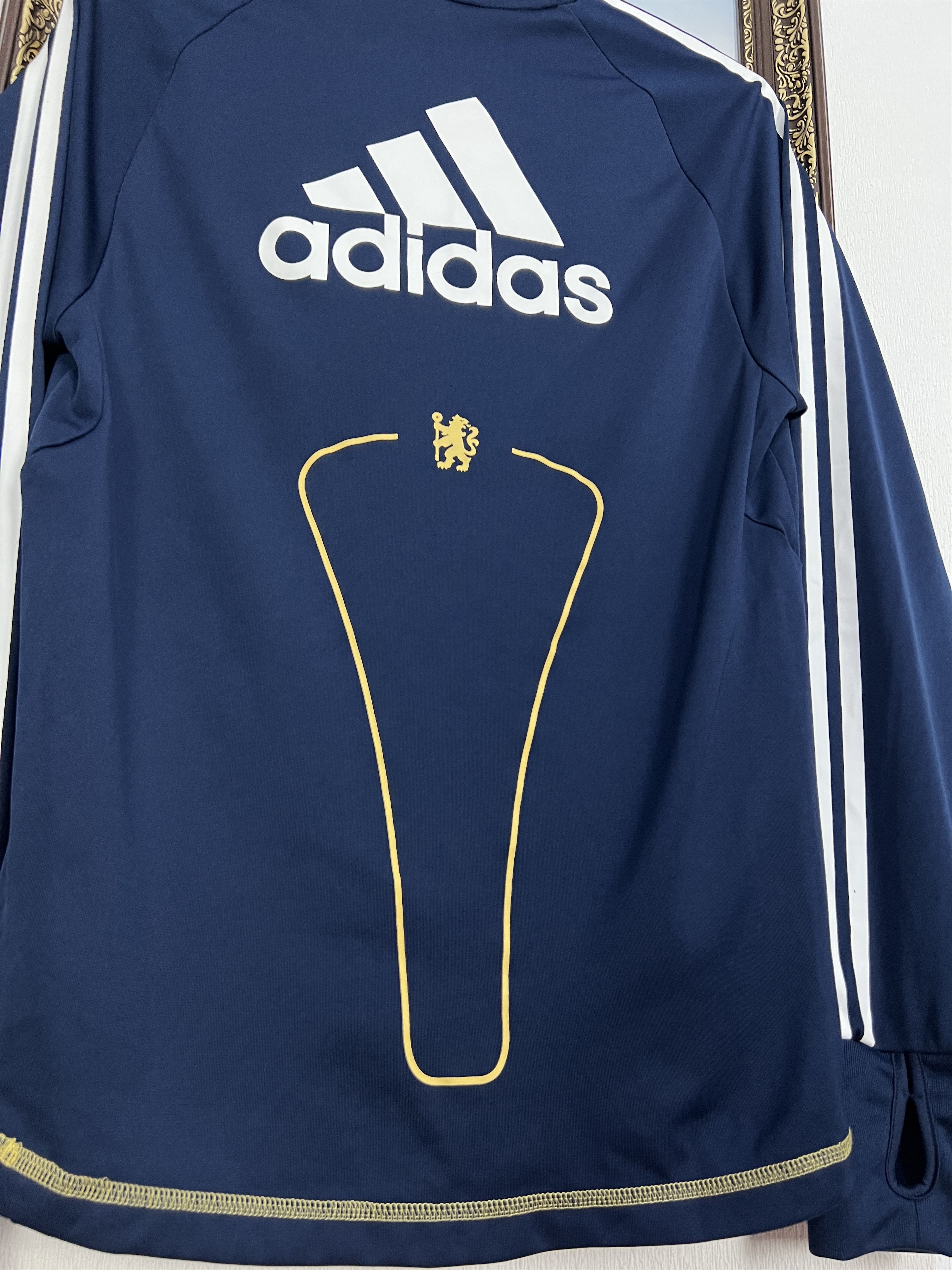 Adidas Chelsea Football Player Issue Train Sweatshirt Track Top Size US S / EU 44-46 / 1 - 11 Thumbnail
