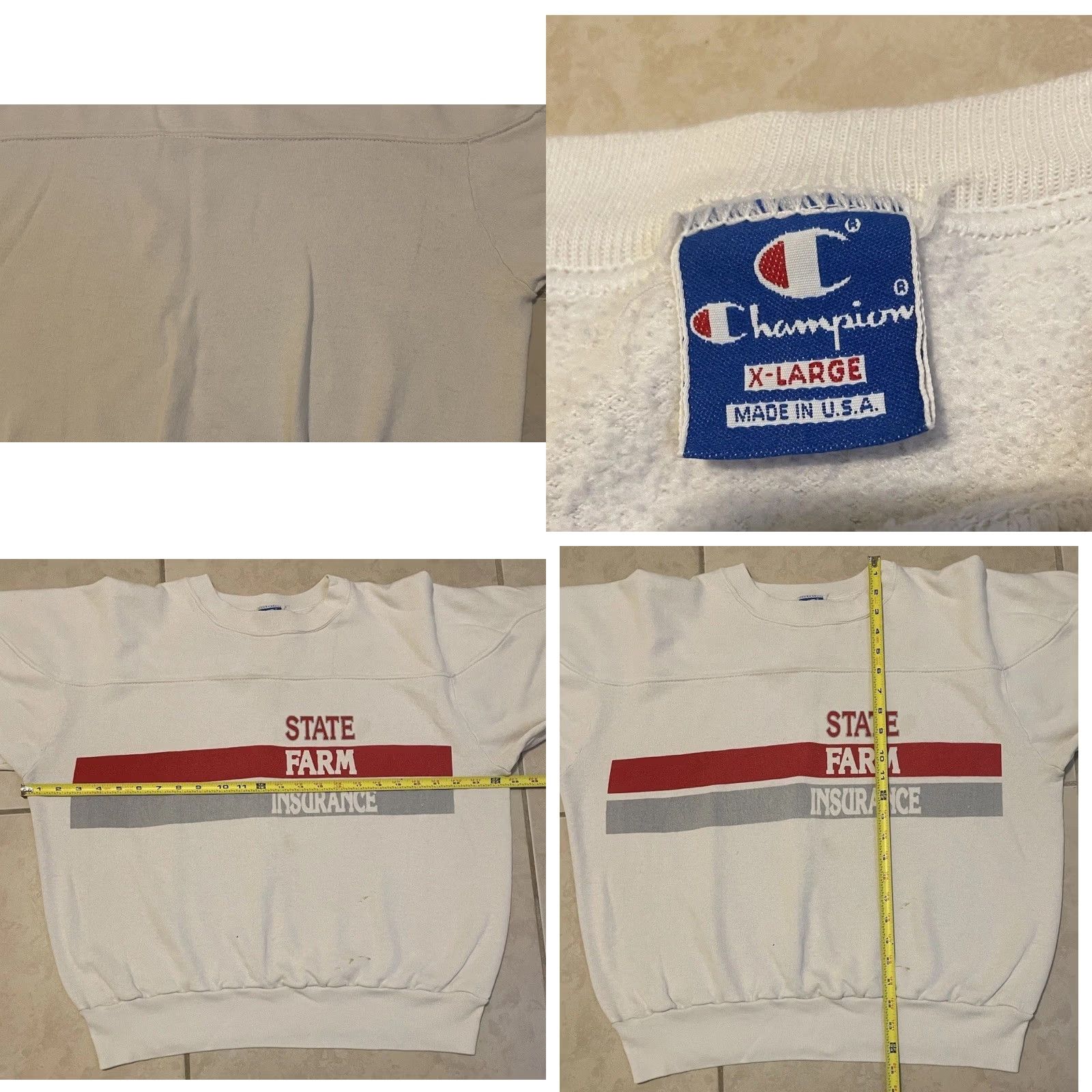 Champion Vtg 80s Champion State Farm Insurance Faded Boxy Fit Promo Sweatshirt L USA Grunge Shirt Mens Hoodie Size US L / EU 52-54 / 3 - 9 Thumbnail