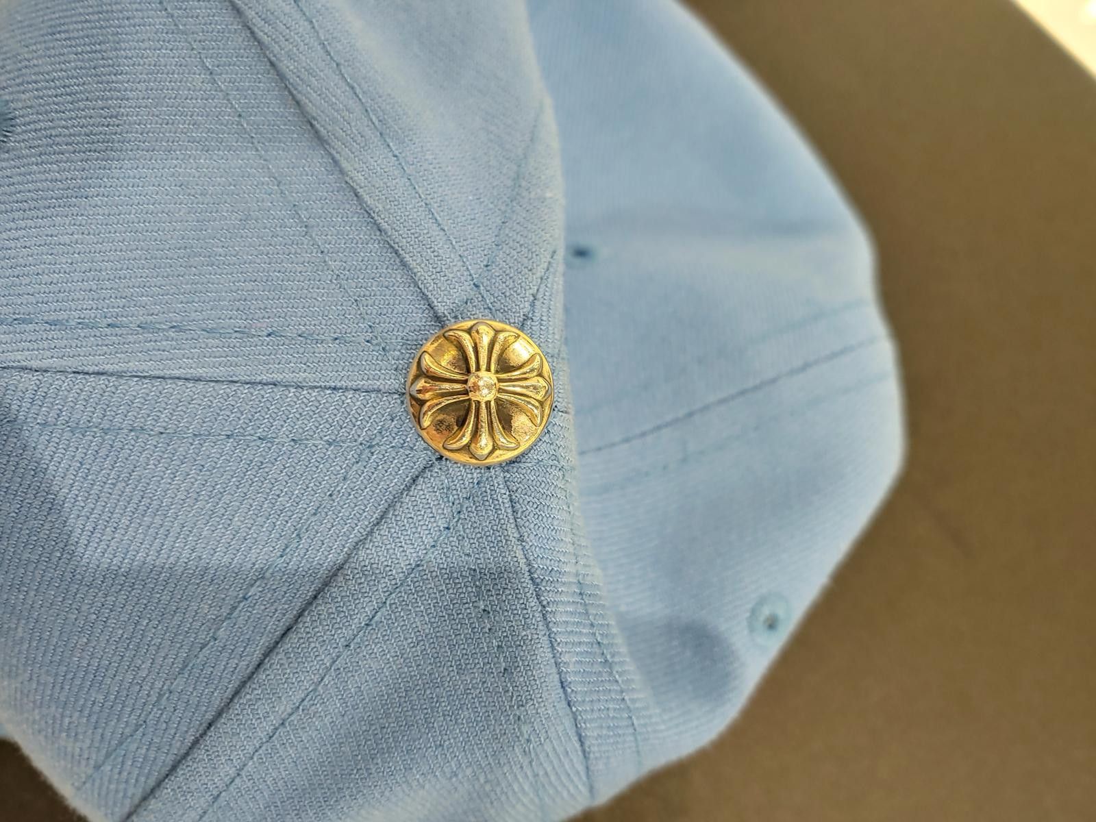 Chrome Hearts Chrome Hearts Vine Hearts Wool Fitted Hat in Blue Size ONE SIZE - 2 Thumbnail