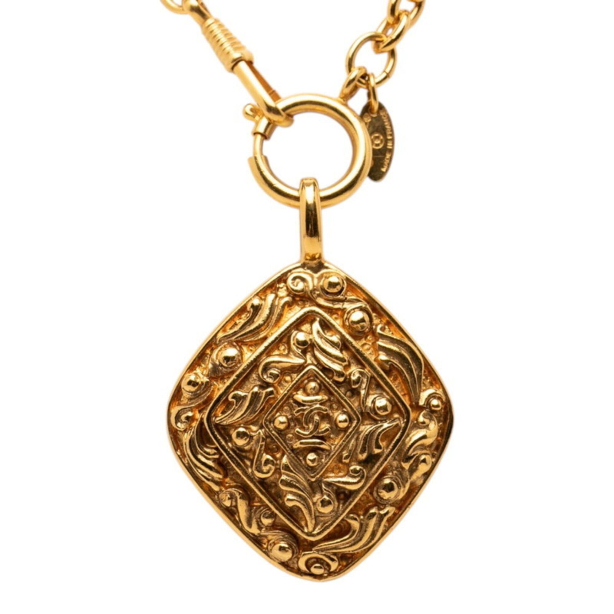 Chanel Chanel Vintage Coco Mark Long Necklace, Gold Plated, Women's CHANEL Size ONE SIZE - 1 Thumbnail