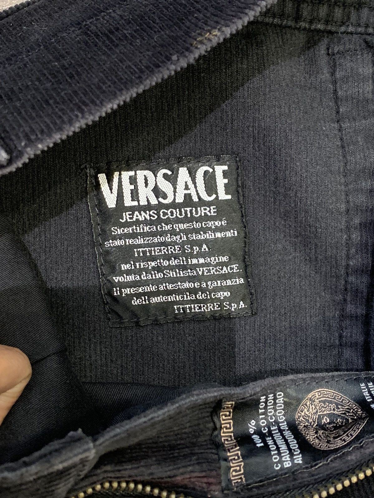 Versace × Versace Jeans Couture × Vintage Vintage Versace corduroy pants Size US 34 / EU 50 - 6 Thumbnail