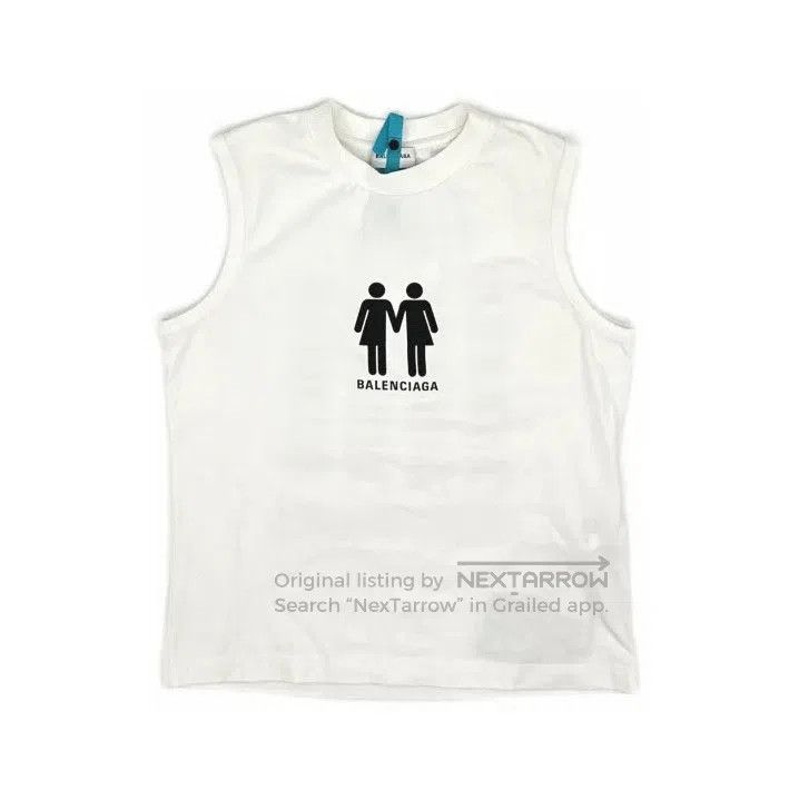 Balenciaga Balenciaga Sleeveless Logo Tank Top for Men. Size US L / EU 52-54 / 3 - 1 Thumbnail