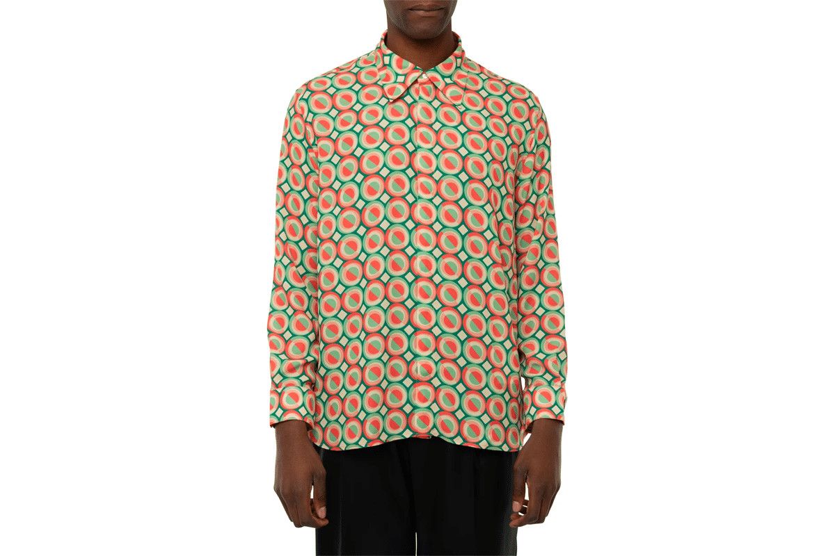 Lacoste LACOSTE x Ricky Regal Retro Shirt Geometric Print Size US M / EU 48-50 / 2 - 1 Preview