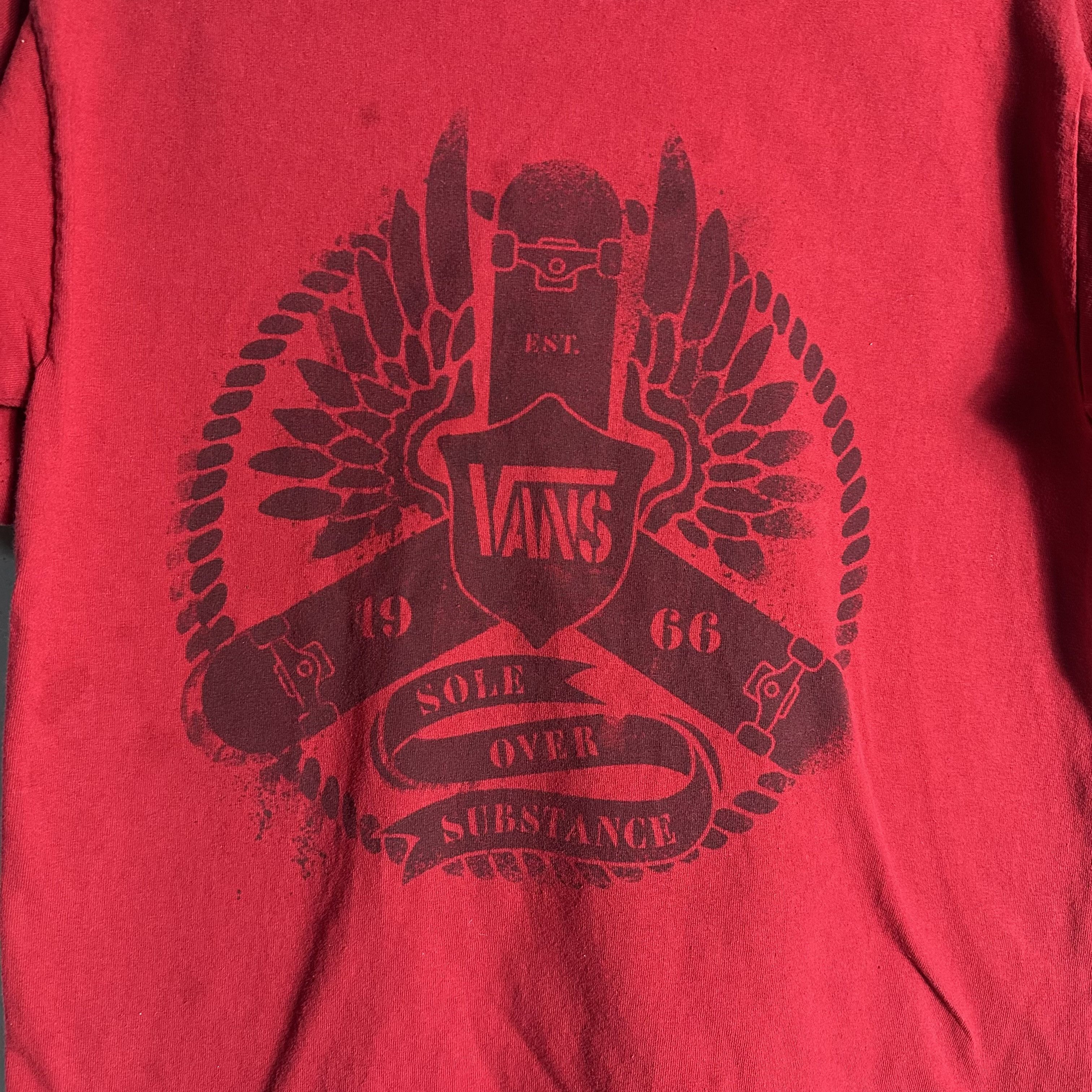 Vans 🔥RARE🔥Vans Skateboard Sole Over Substance T-Shirt Size US XL / EU 56 / 4 - 2 Thumbnail