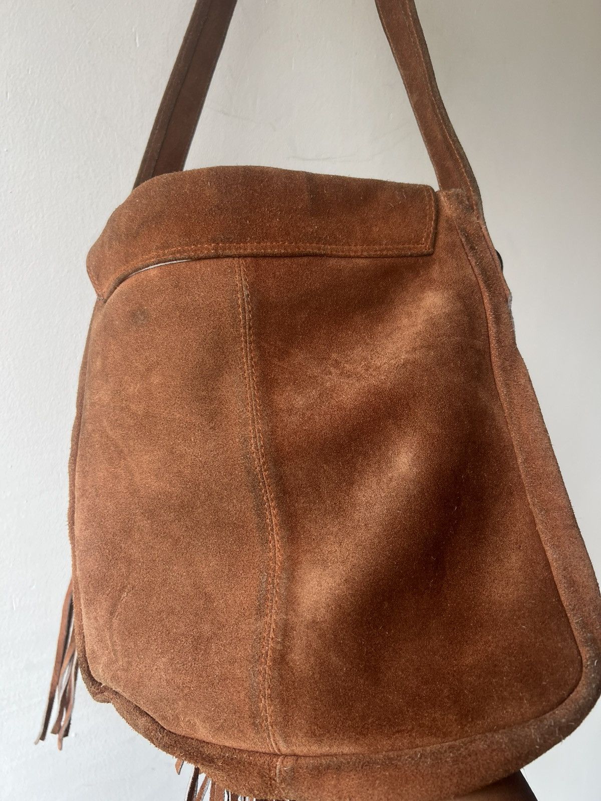 KMRii Vintage Unknown Japan Suede Leather Native Fringe Bag Size ONE SIZE - 22 Thumbnail