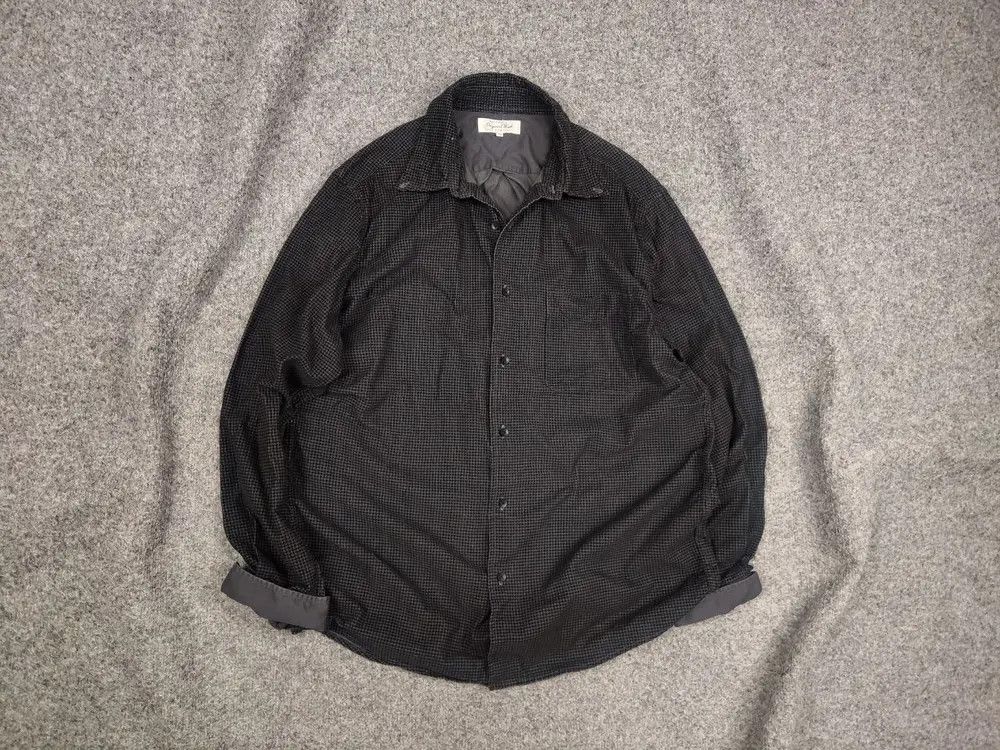 If Six Was Nine Original Wash Vintage Japan Made Uniqlo Dark corduroy Shirt Size US XL / EU 56 / 4 - 1 Thumbnail