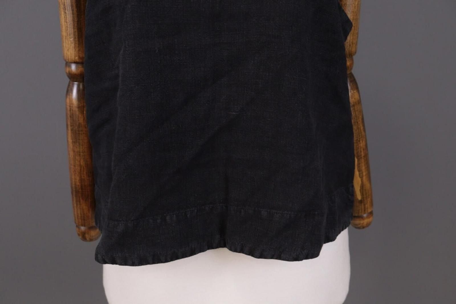 Oscar De La Renta Oska Linen Gray Sleeveless Summer Shirt Blouse Size 3 Size M / US 6-8 / IT 42-44 - 3 Thumbnail