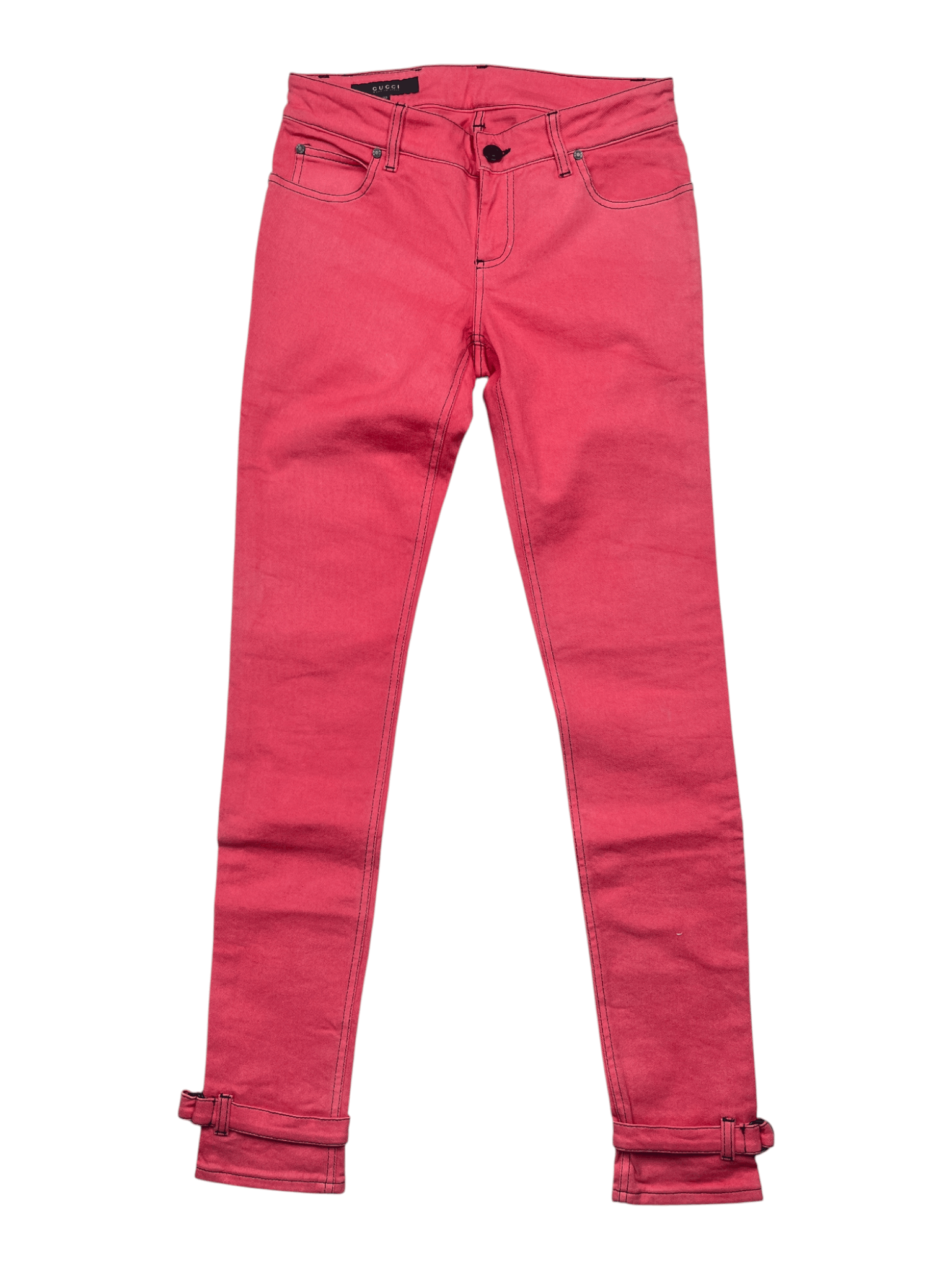 Gucci Gucci Pink Jeans With Ankle Strap Size 27" / US 4 / IT 40 - 1 Thumbnail