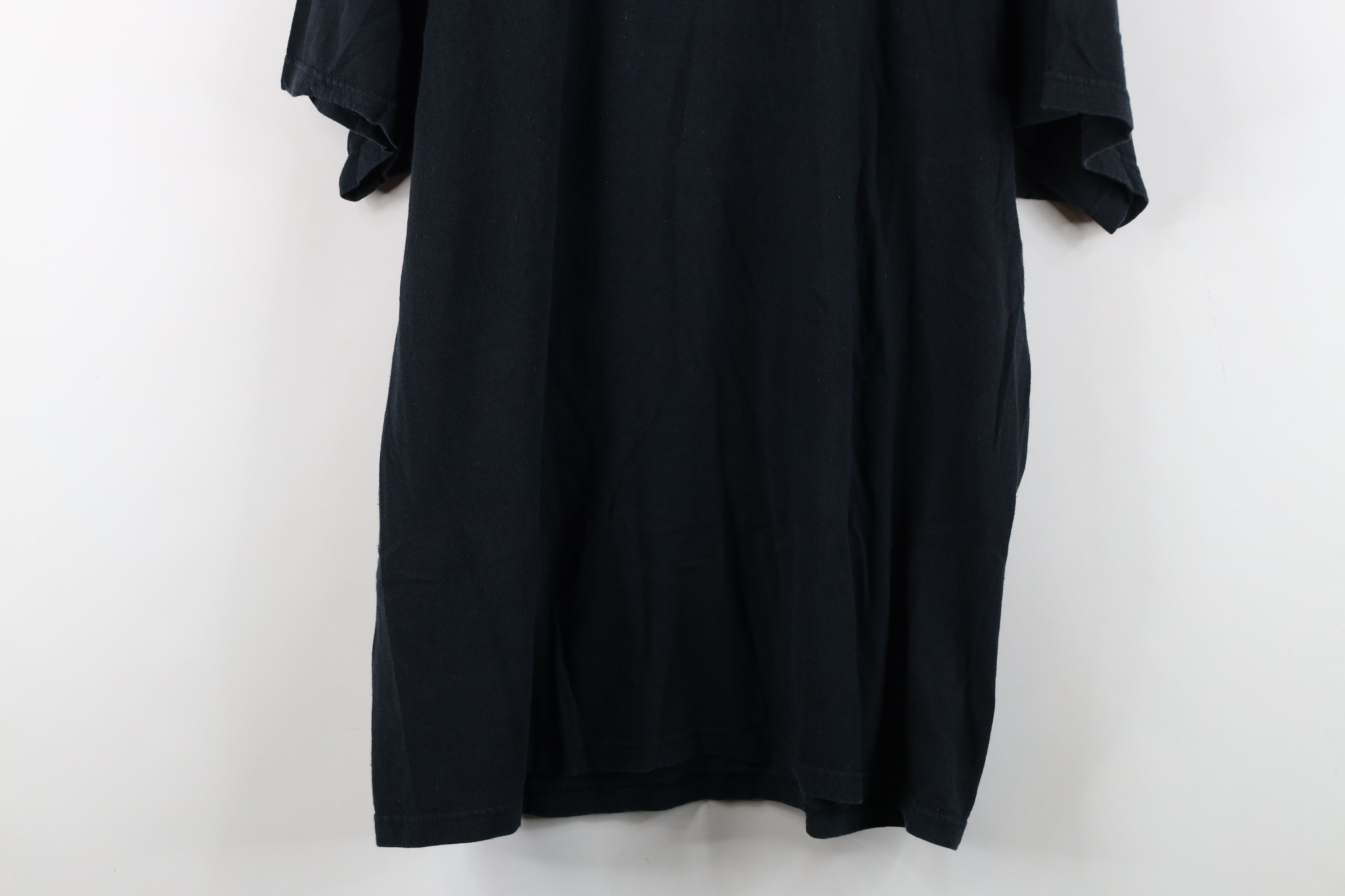 Vintage Vintage 90s Y2K Streetwear Blank Cotton Pocket T-Shirt Black Size US XL / EU 56 / 4 - 14 Thumbnail