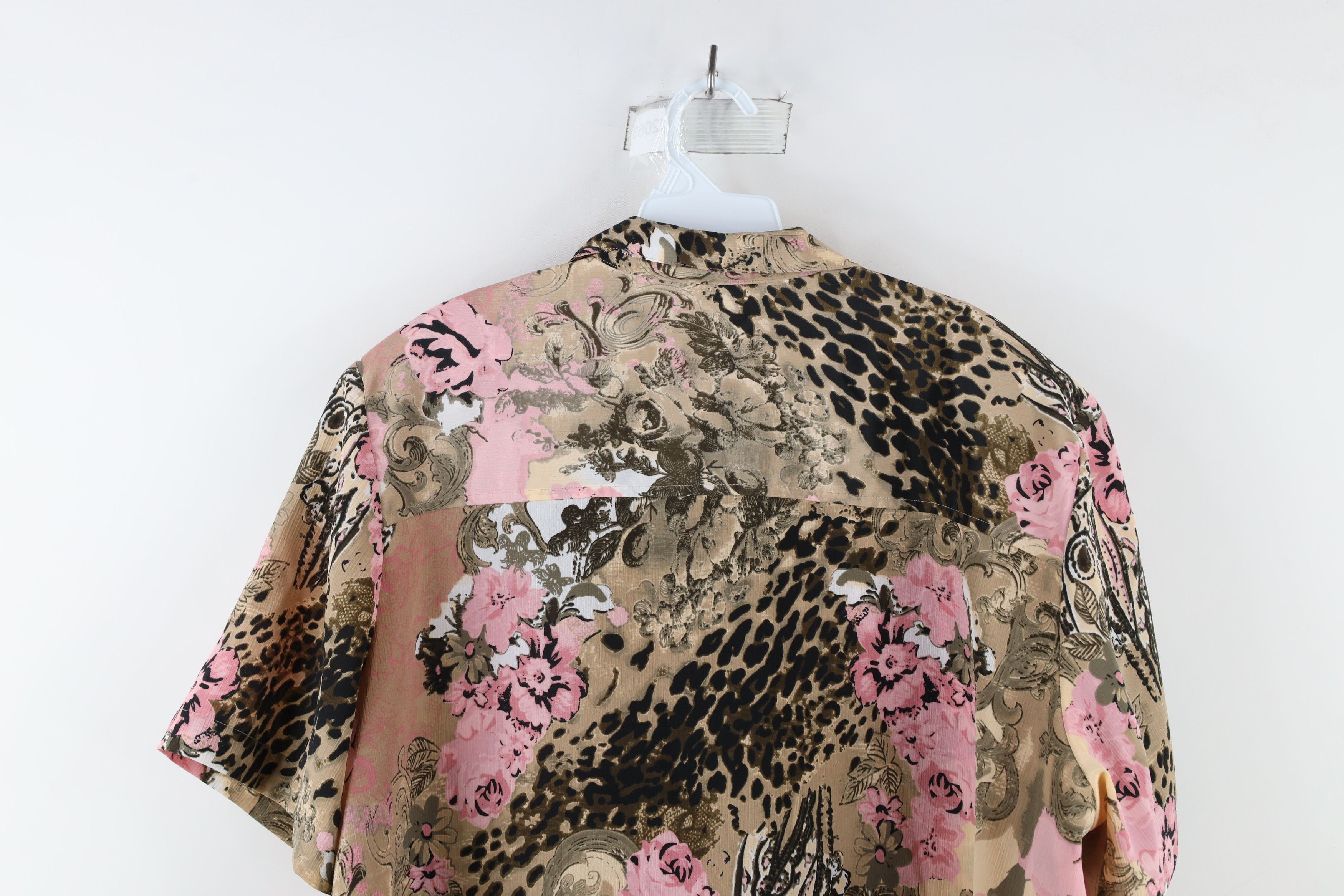 Vintage Vintage 90s Streetwear Fleur de Lis Collared Button Shirt Size XXL / US 16-18 / IT 52-54 - 8 Thumbnail
