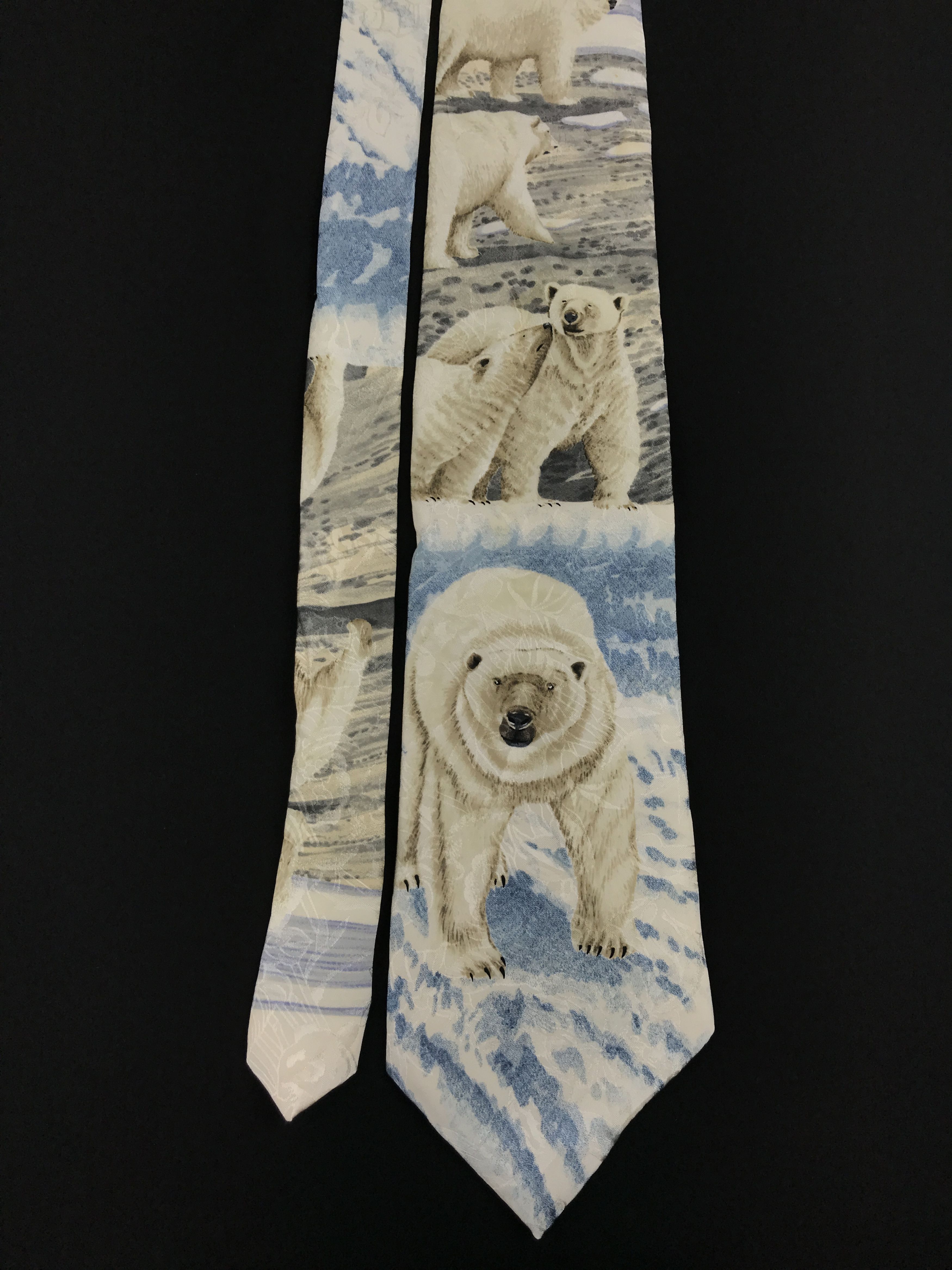 Designer × Vintage Vintage Endangered Species Silk Necktie Size ONE SIZE - 3 Thumbnail
