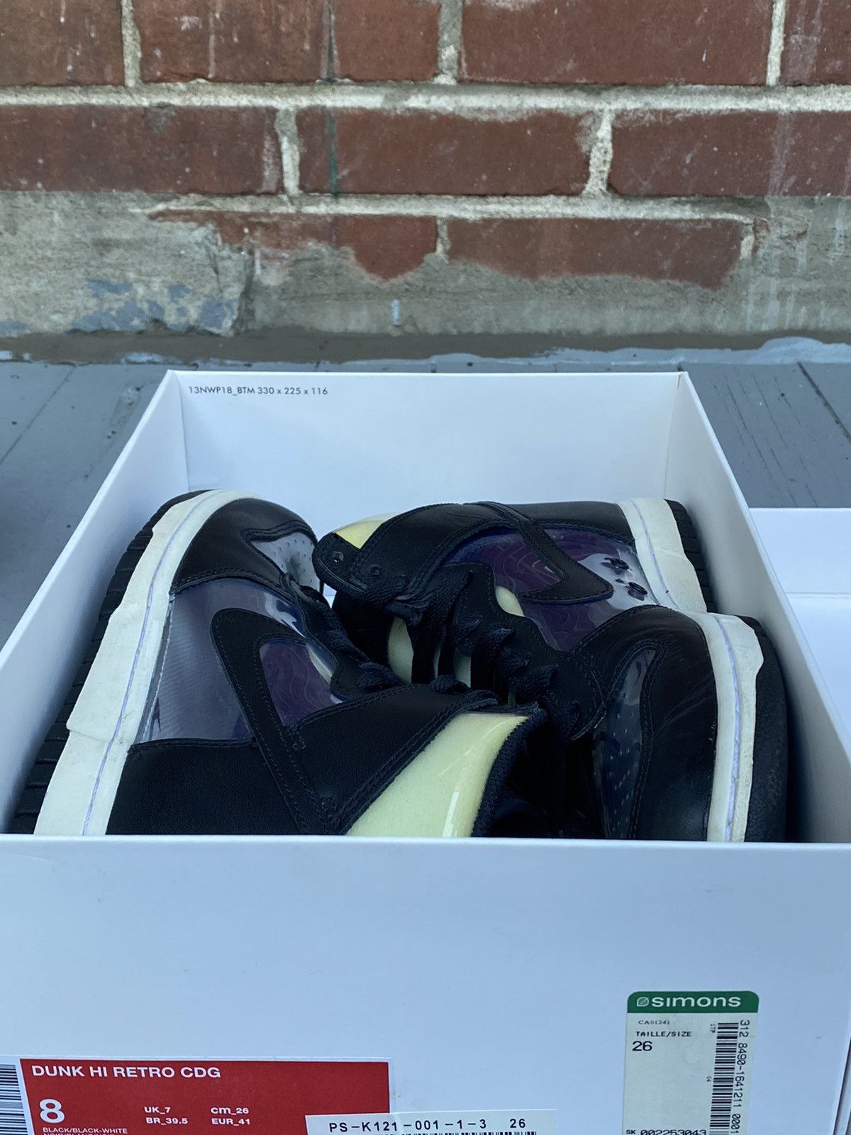 Comme des Garcons Homme Plus × Nike Nike Dunk Hi Retro CDG Size US 8 / EU 41 - 12 Thumbnail