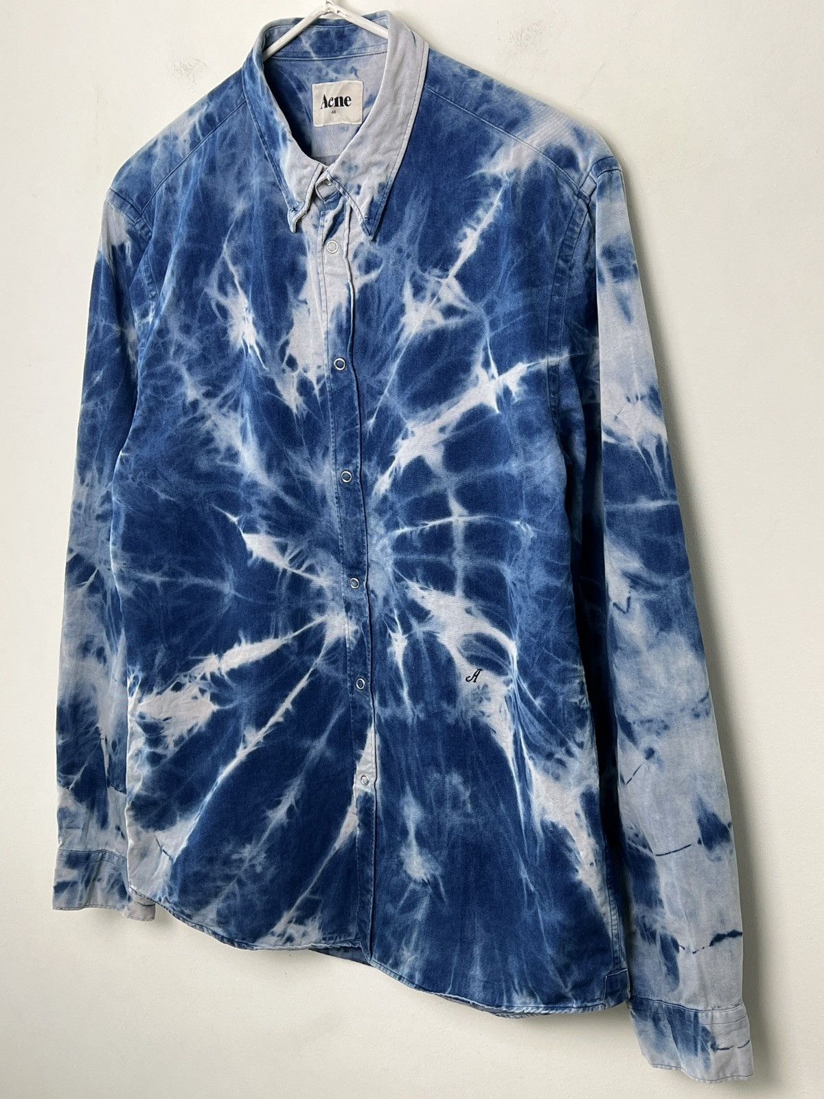 Acne Studios acne y2k vintage shirt 1/1 bleached tie dye Size US M / EU 48-50 / 2 - 3 Thumbnail