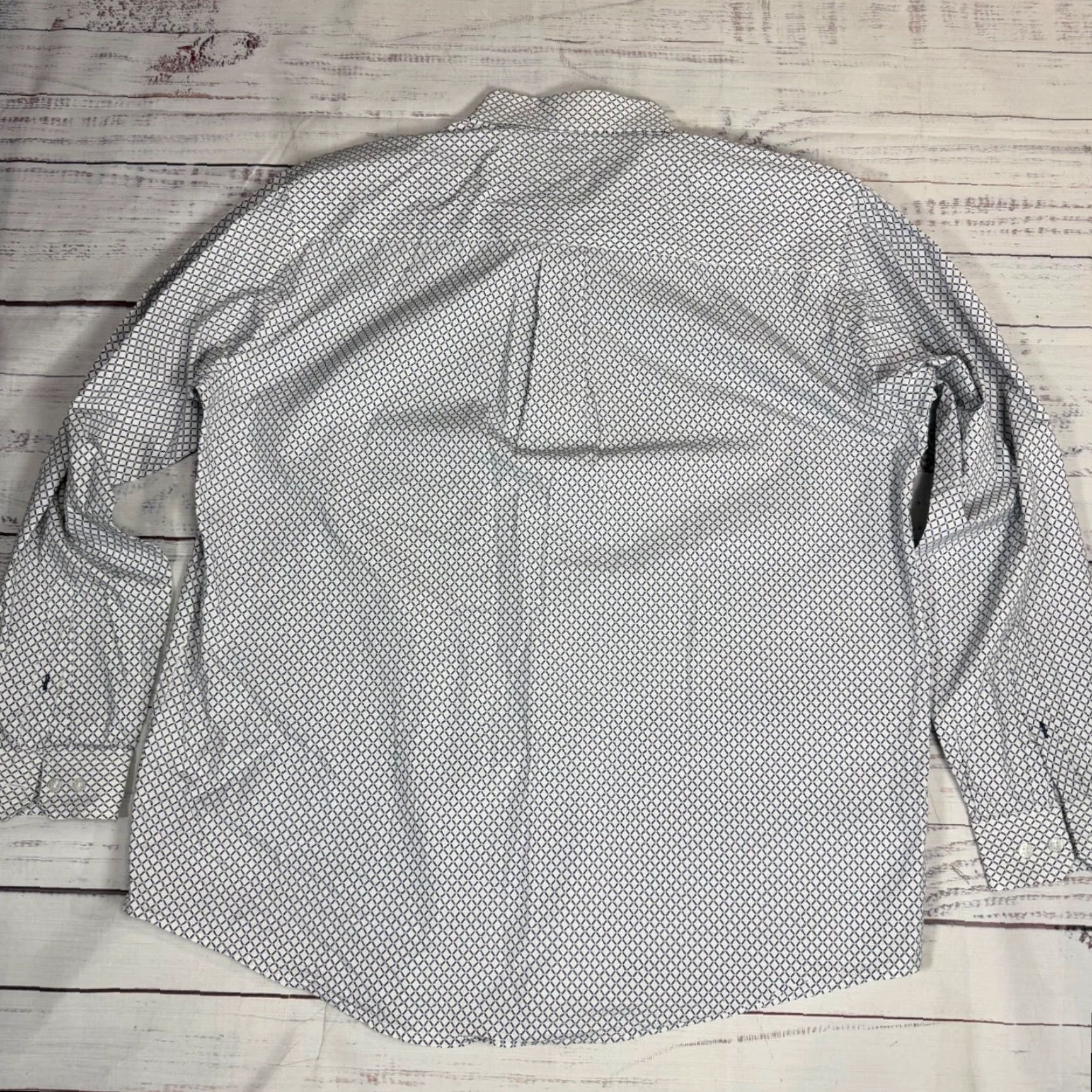 Vintage Cinch Mens Western Shirt Sz L White Purple Dots Cotton Button-Up Long Sleeve Cardigan? (No, avoid added info). Size US L / EU 52-54 / 3 - 4 Thumbnail