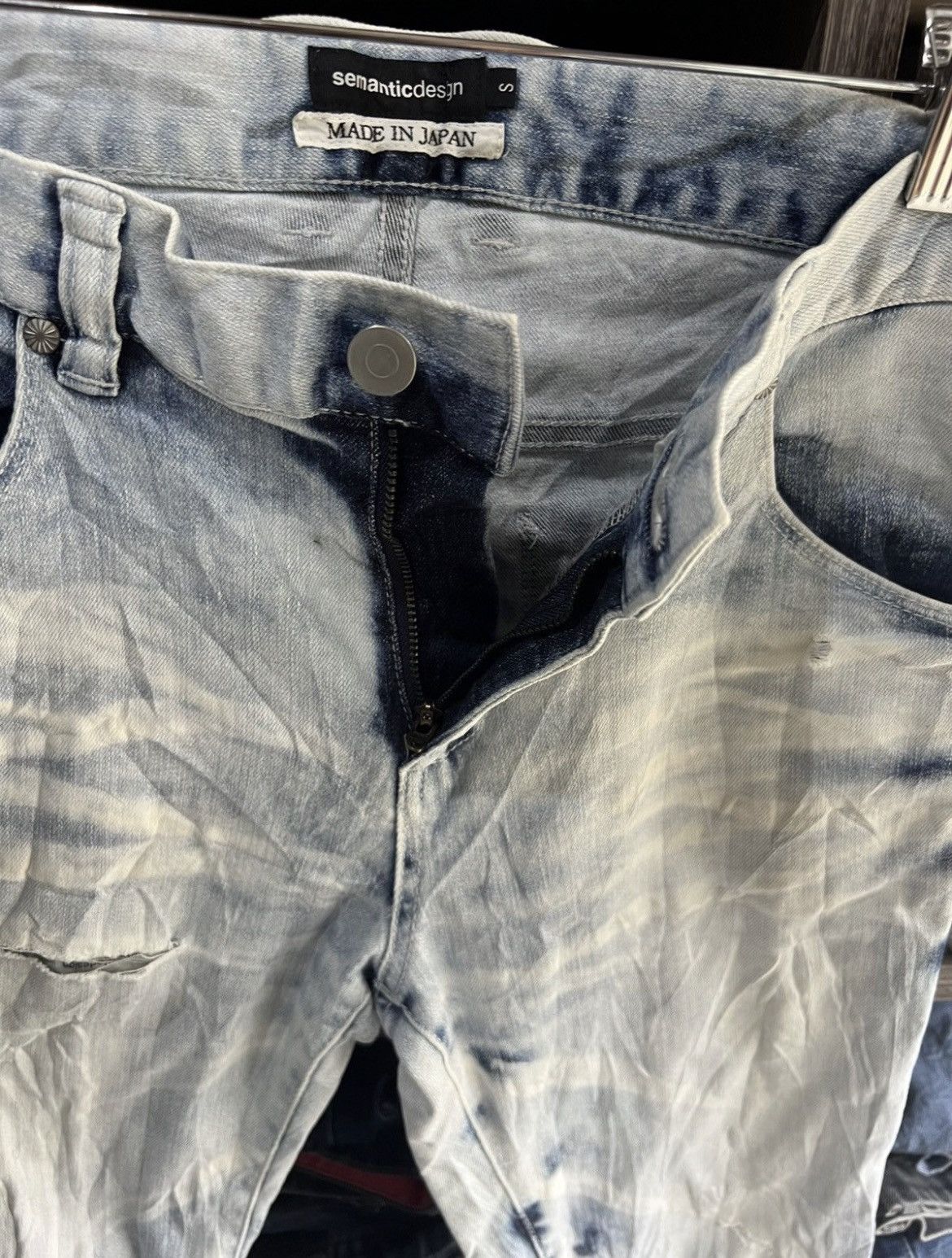 semanticdesign 🔥Semantic Design Stretch Distressed Denim Size US 29 - 11 Thumbnail