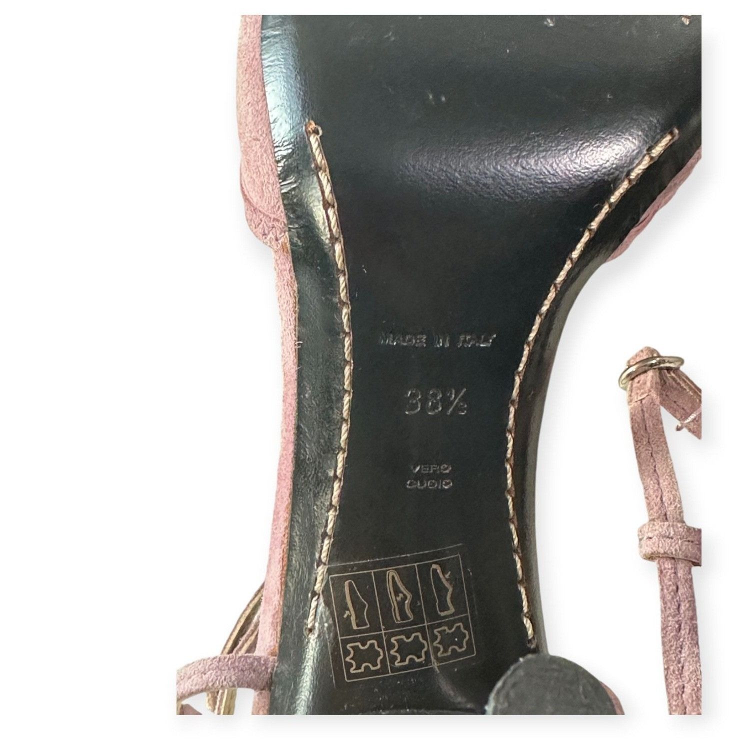 Costume National Costume National Pink/Lilac Suede Sandals, Size 38.5 EU, Y2K Size US 8.5 / IT 38.5 - 10 Thumbnail